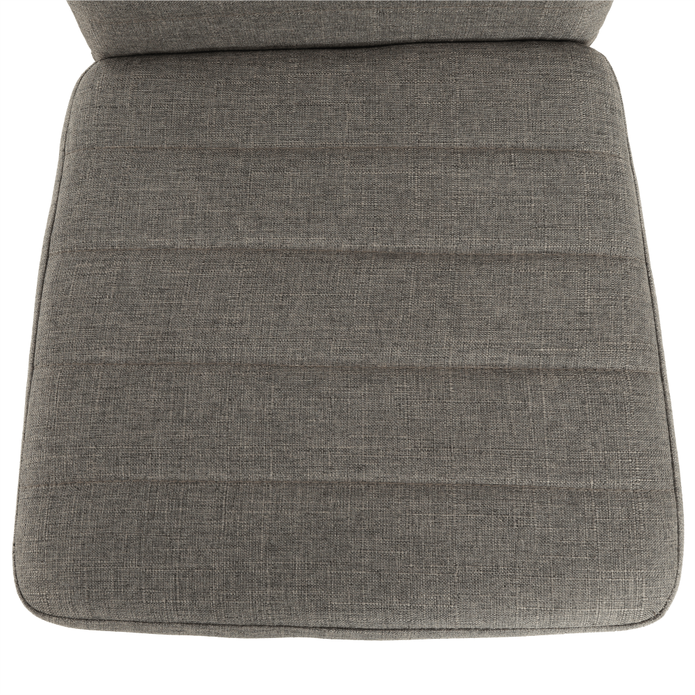 Scaun SAPRI, textil maro/metal negru, 41x49x96 cm Kondela