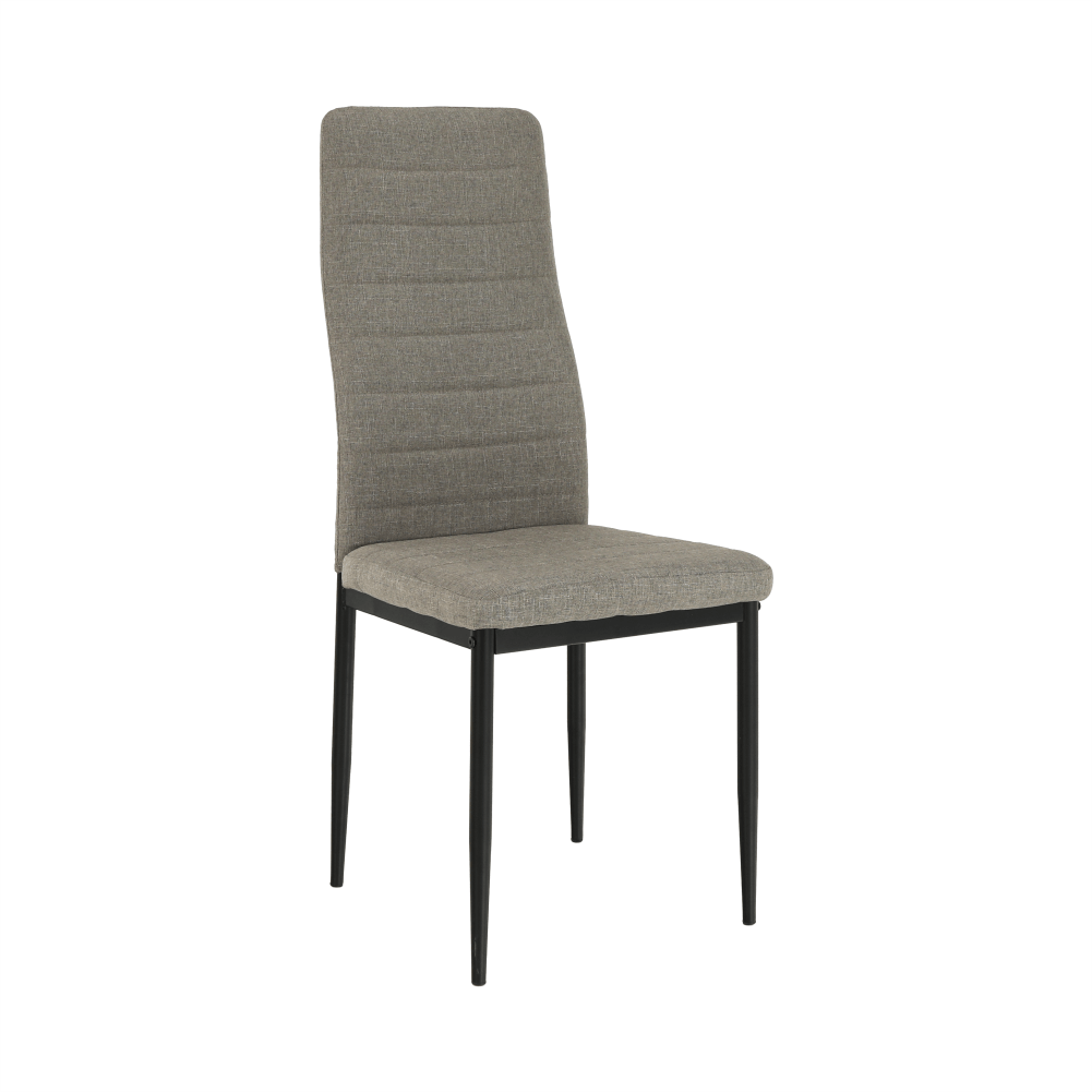 Scaun SAPRI, textil maro/metal negru, 41x49x96 cm Kondela