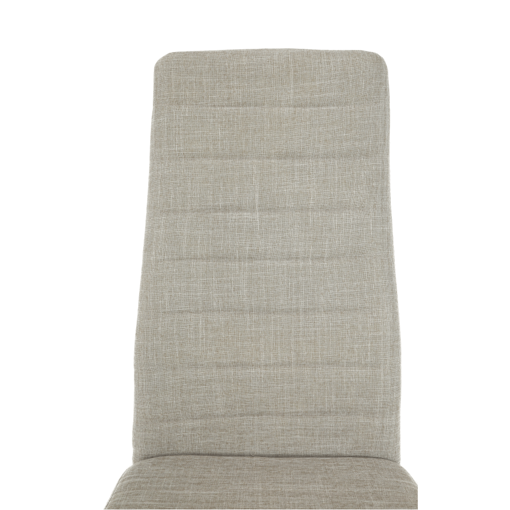 Scaun SAPRI, textil bej/metal alb, 41x49x96 cm Kondela