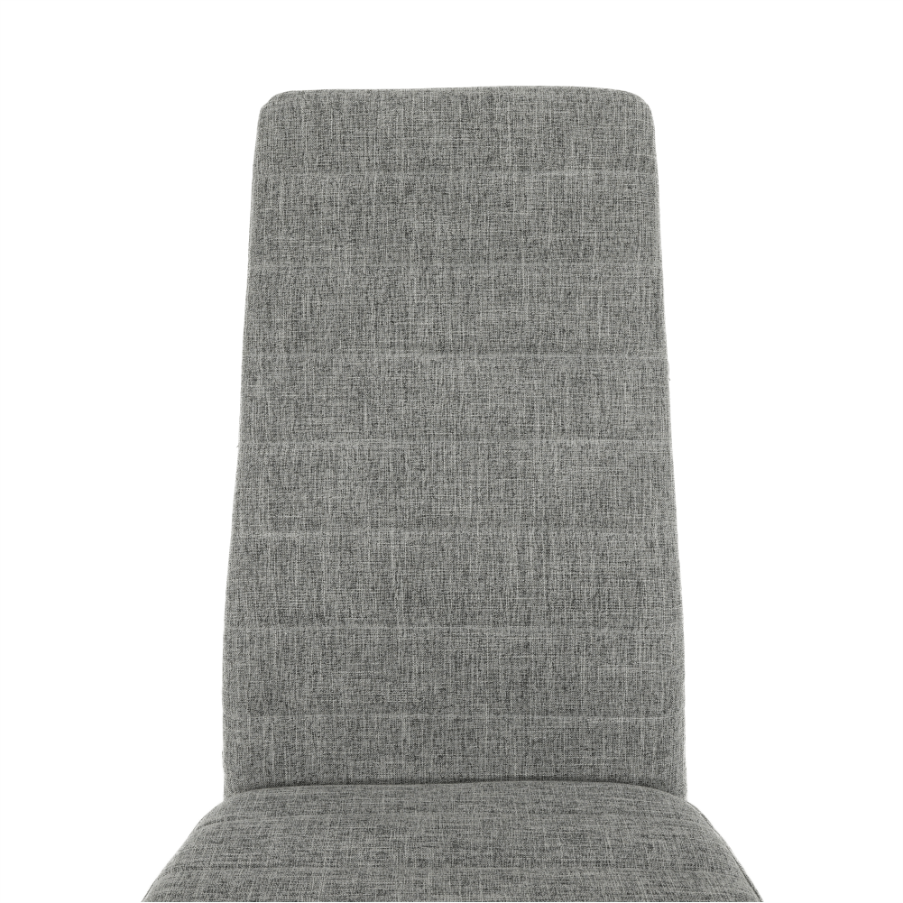 Scaun SAPRI, textil gri deschis/metal alb, 41x49x96 cm Kondela