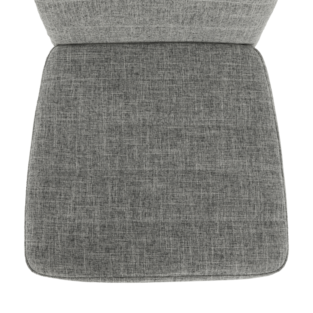 Scaun SAPRI, textil gri deschis/metal alb, 41x49x96 cm Kondela
