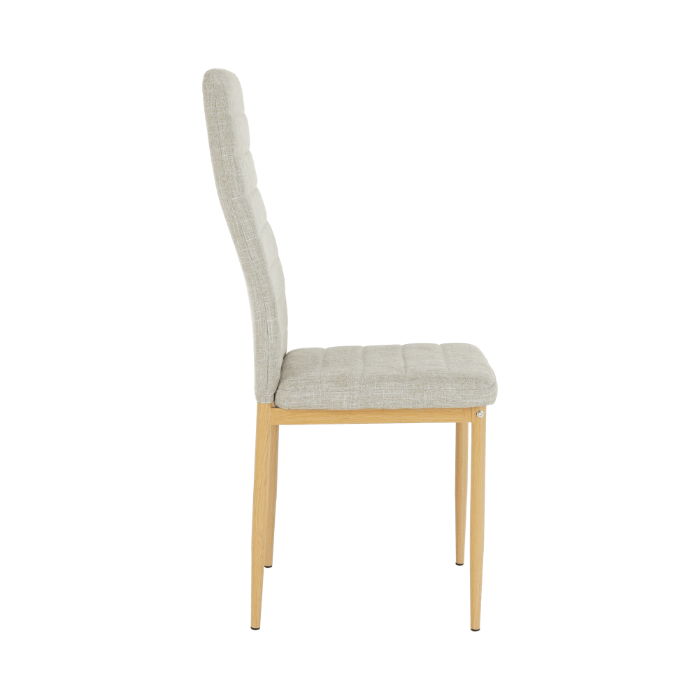 Scaun, material textil bej/cadru metalic fag, COLETA NOVA Kondela