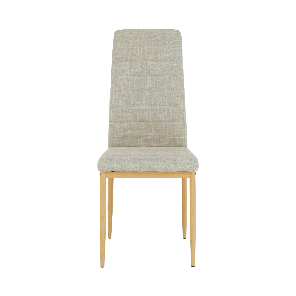 Scaun, material textil bej/cadru metalic fag, COLETA NOVA Kondela
