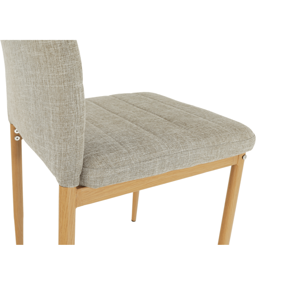 Scaun, material textil bej/cadru metalic fag, COLETA NOVA Kondela