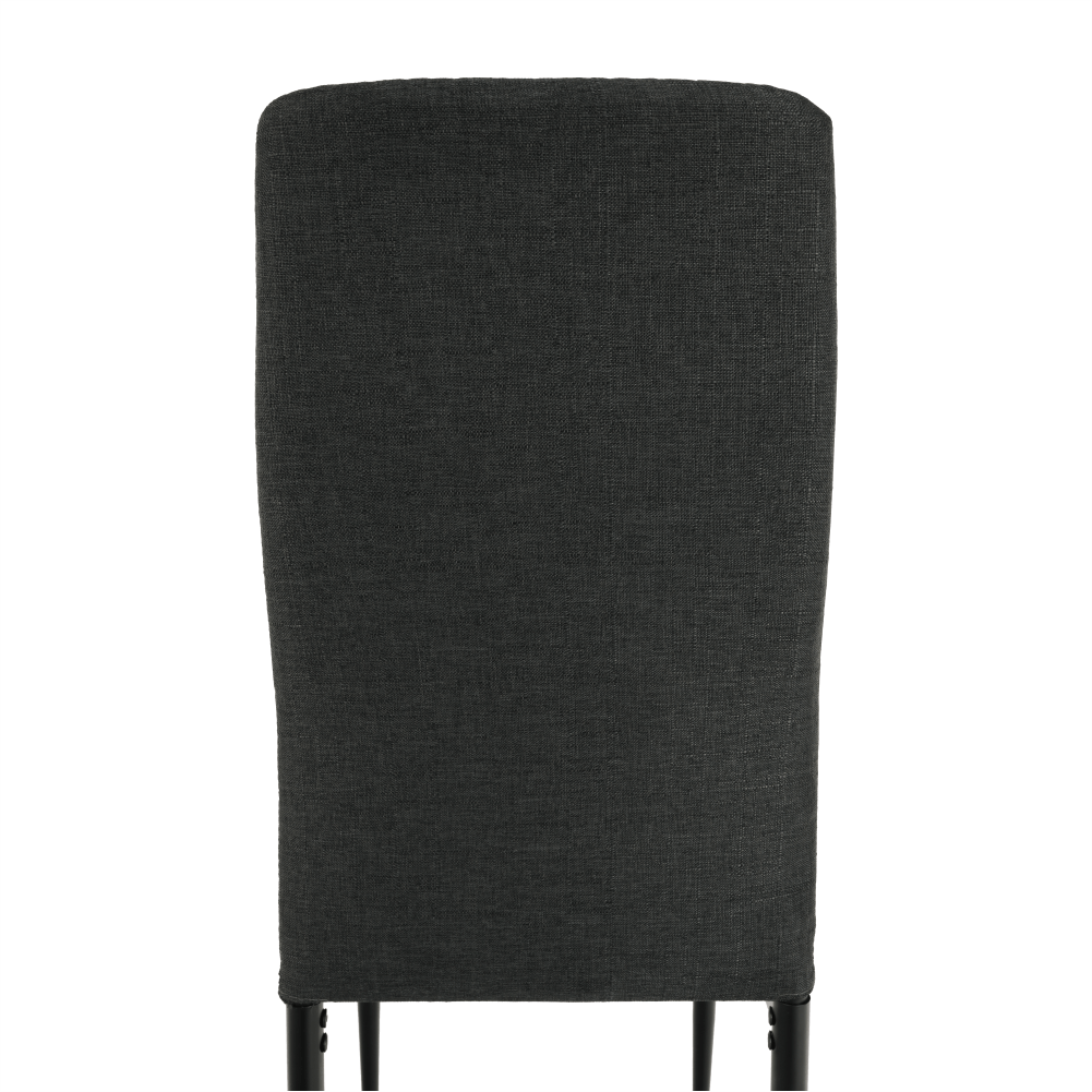 Scaun SAPRI, textil gri închis/metal negru, 41x49x96 cm Kondela