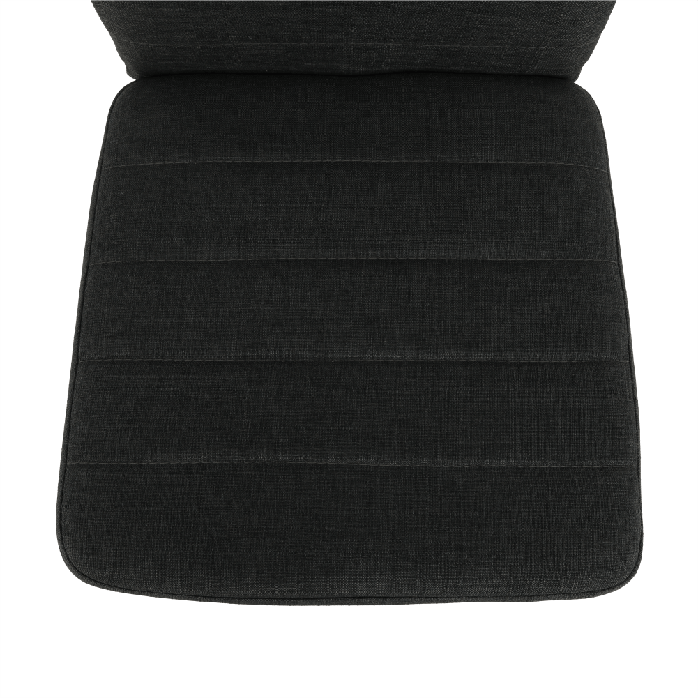 Scaun SAPRI, textil gri închis/metal negru, 41x49x96 cm Kondela