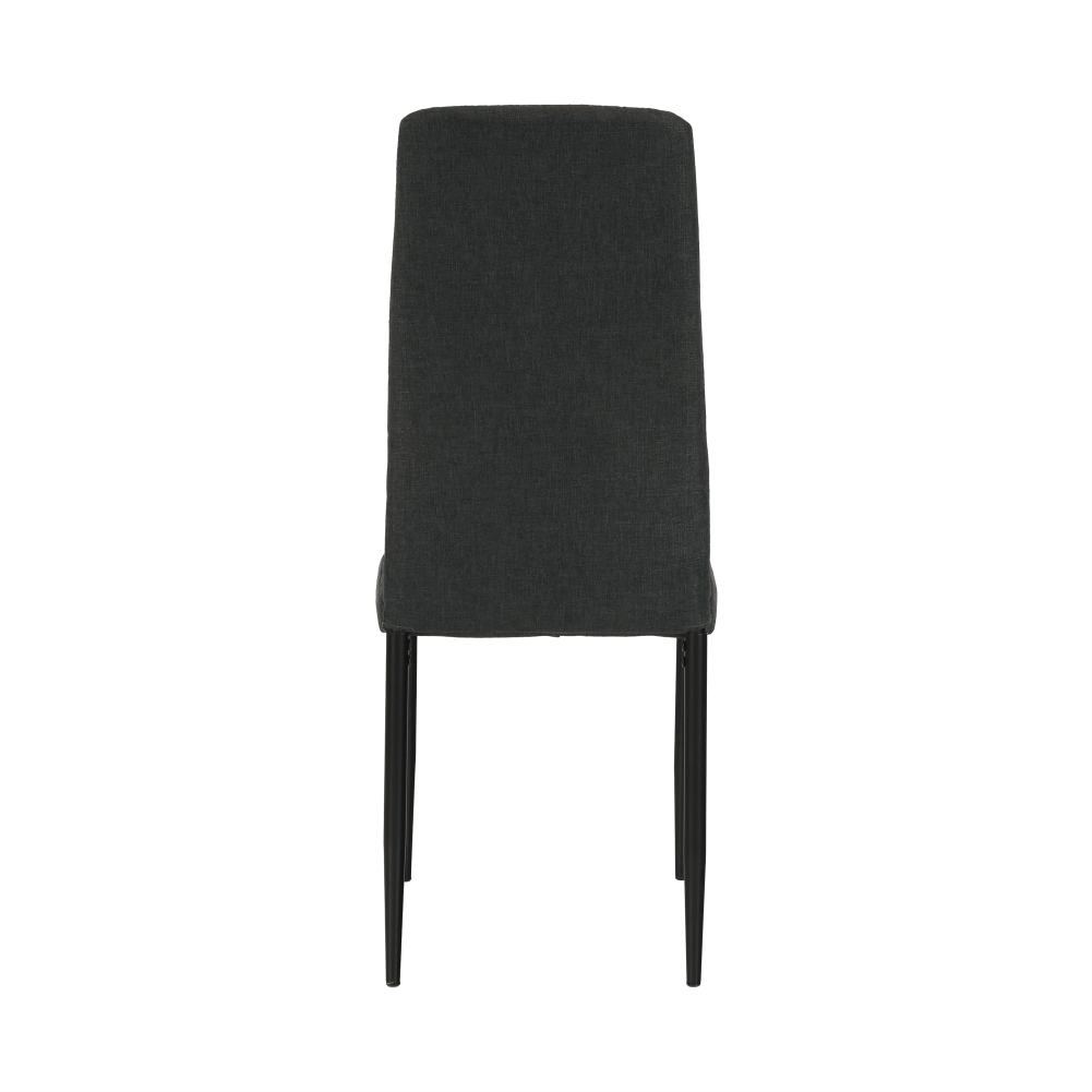 Scaun SAPRI, textil gri închis/metal negru, 41x49x96 cm Kondela
