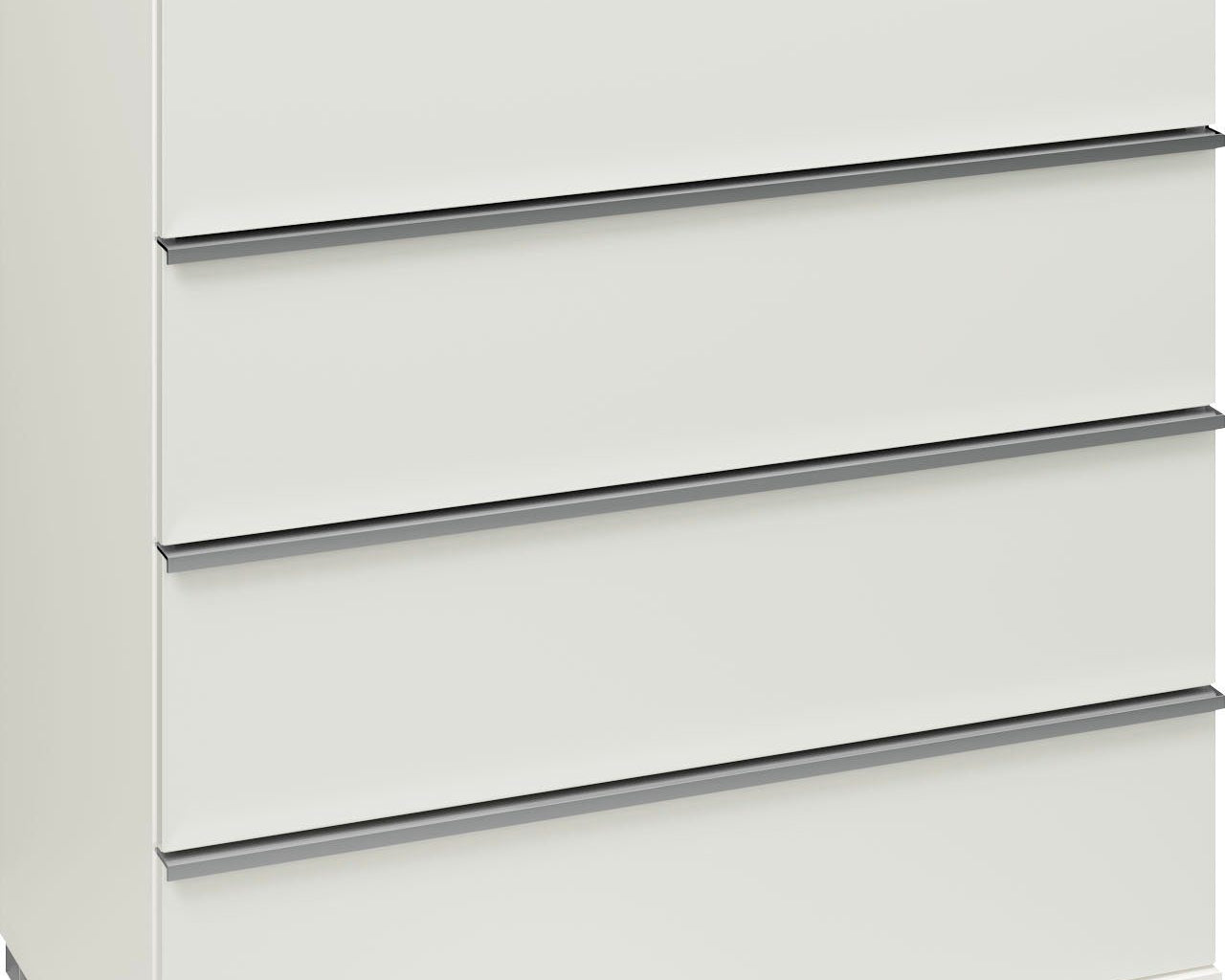 Comodă Imola Musterring, 4 sertare, self closing, Alb, 75 cm Arboteca