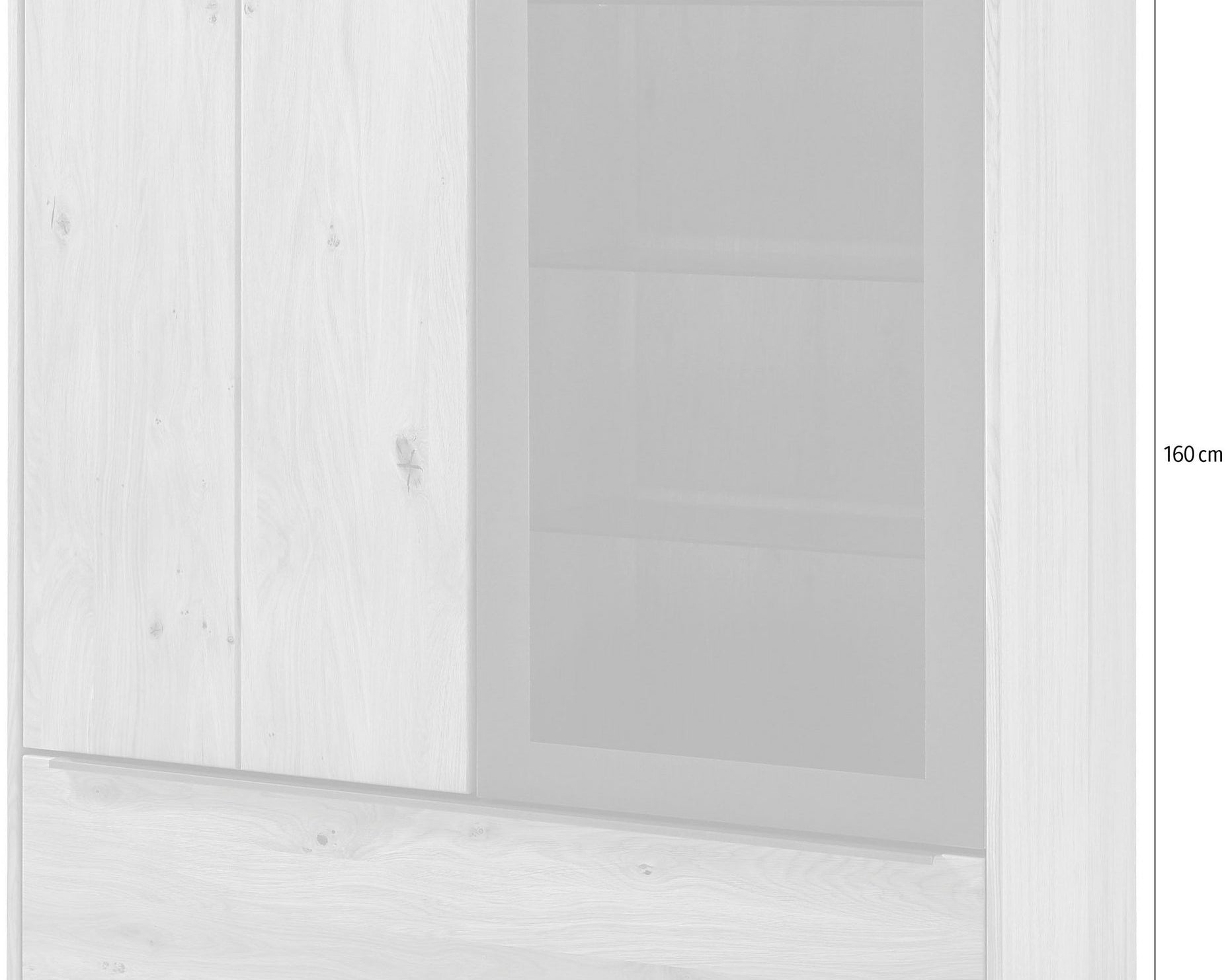 Comoda inalta Alan, iluminare LED, fronturi furniruite, 124 cm latime Arboteca