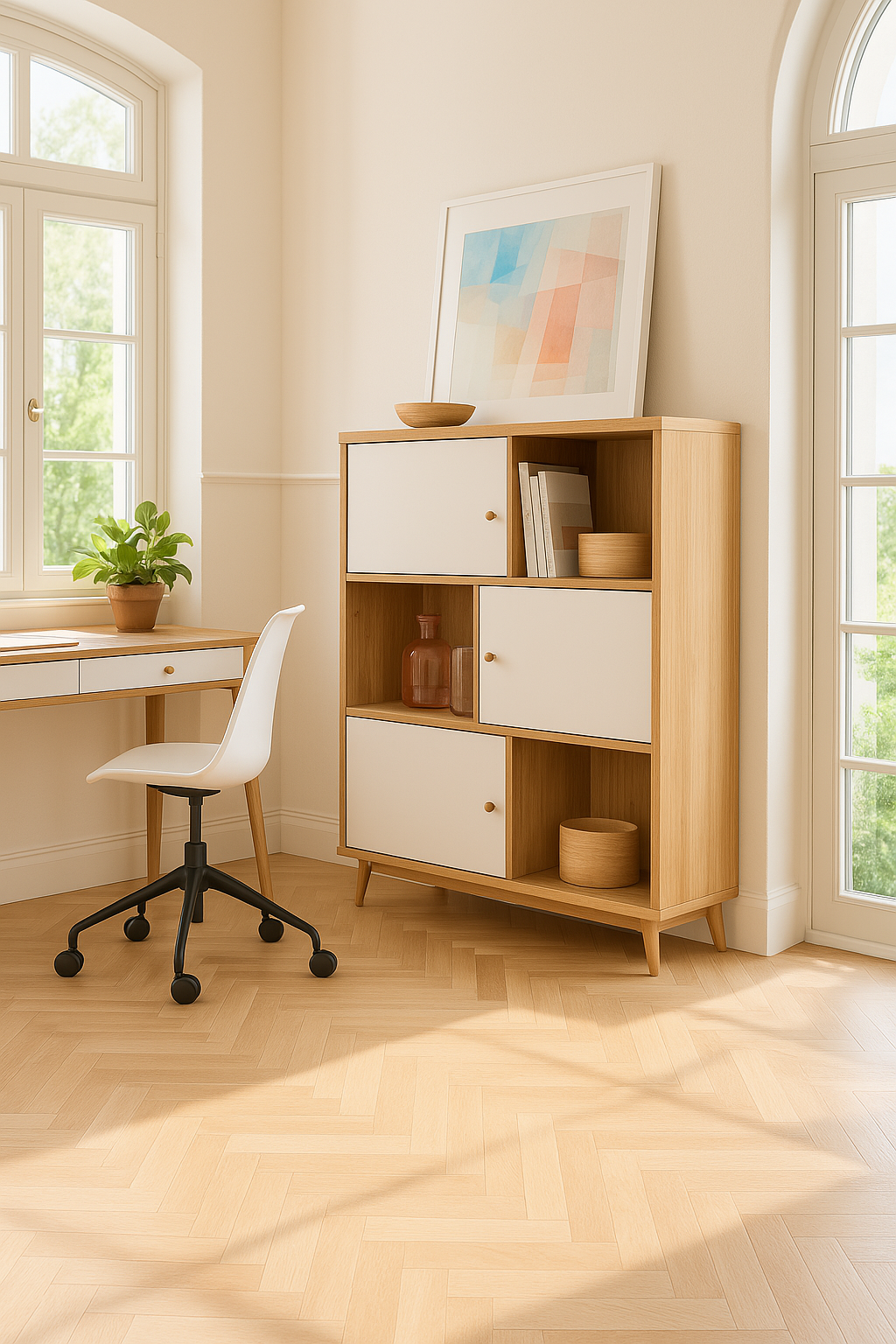 Biblioteca Finnley My Home, Alb/natur Arboteca