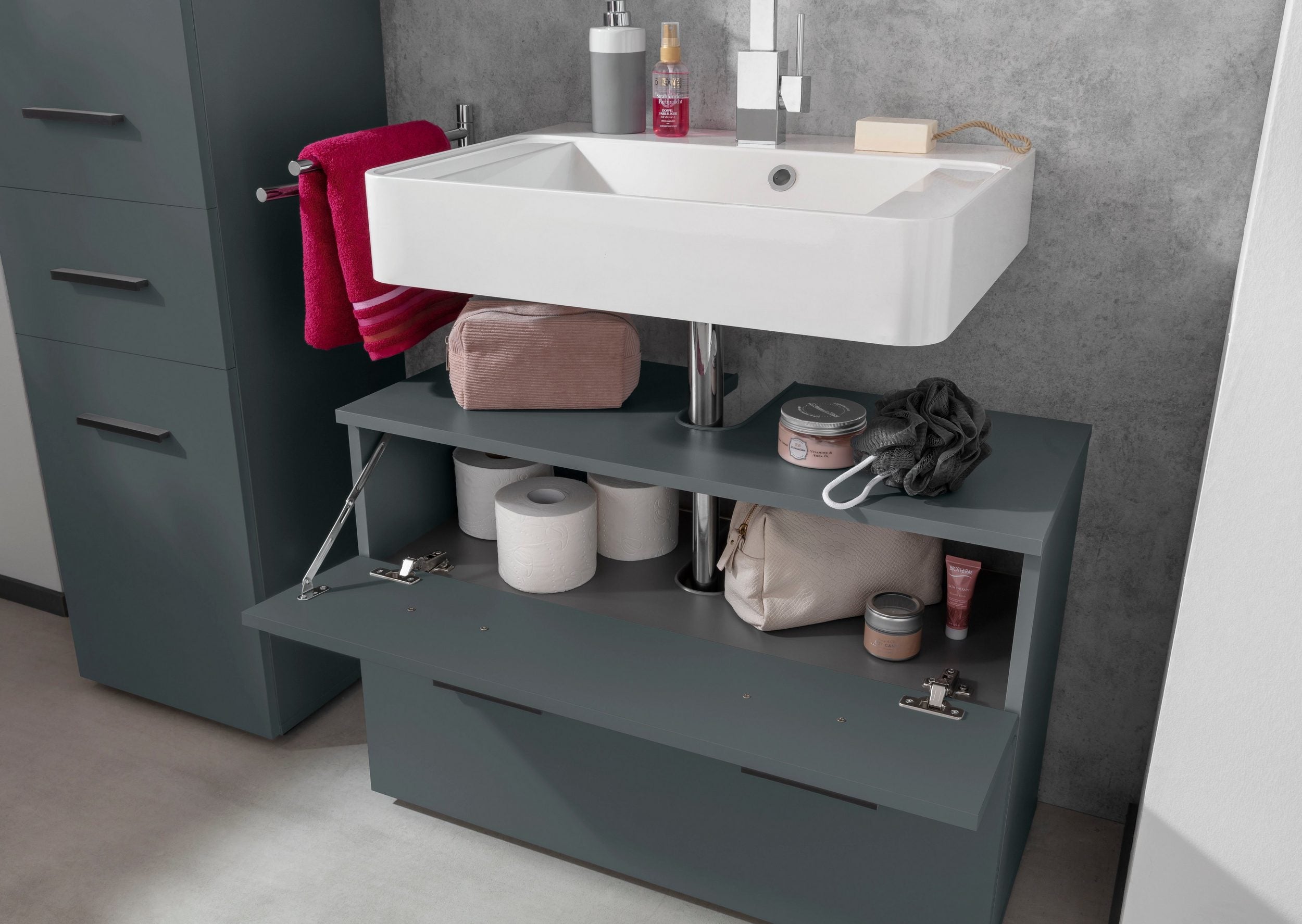 Comoda pentru chiuveta Skara, 80 cm latime Arboteca