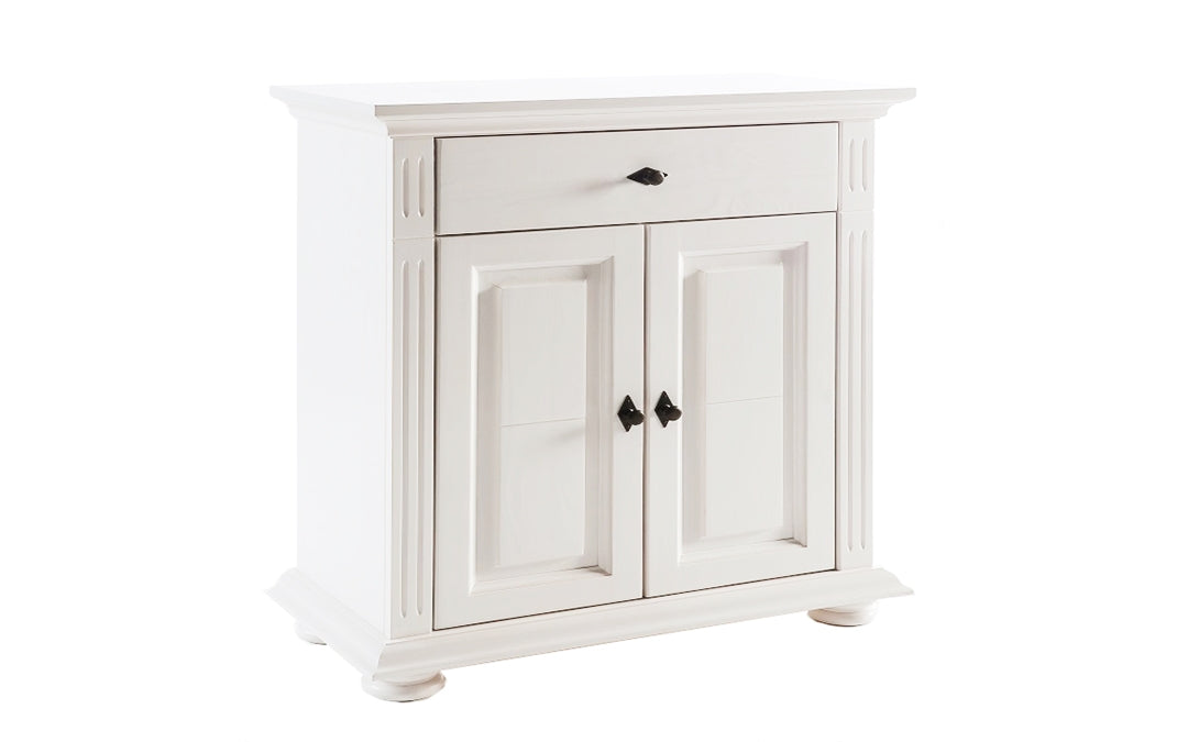 Comoda Amelie din lemn masiv, 78x41x91cm, Alb Arboteca