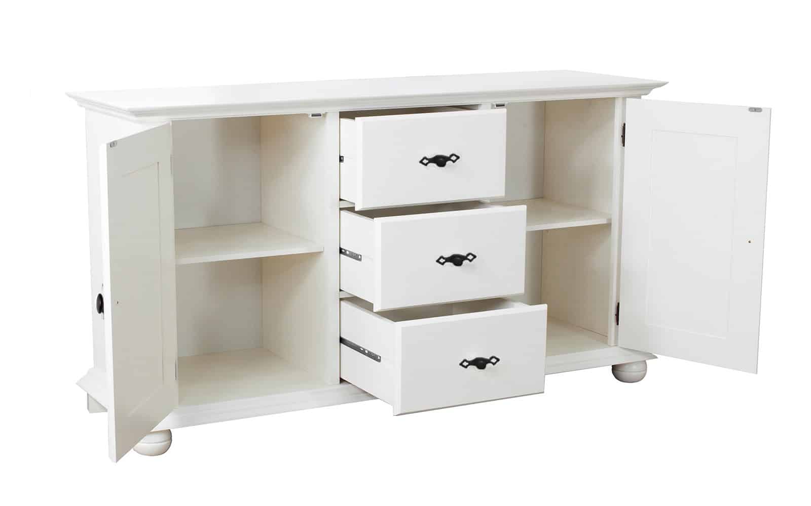 Comoda din lemn masiv Sandra, 144x40x87cm Arboteca