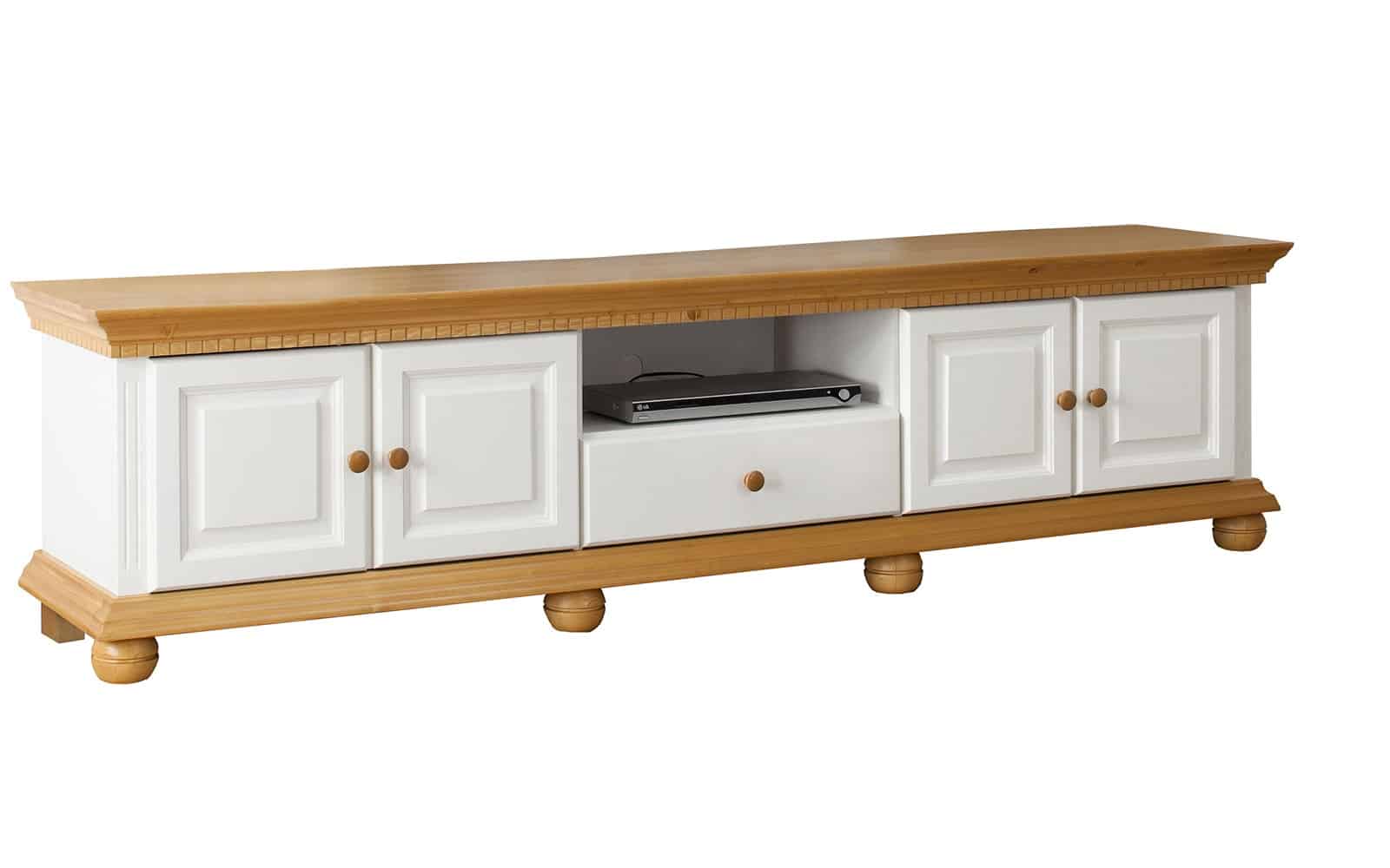 Set living Bavaria din lemn masiv, 220 cm, 4 piese Arboteca