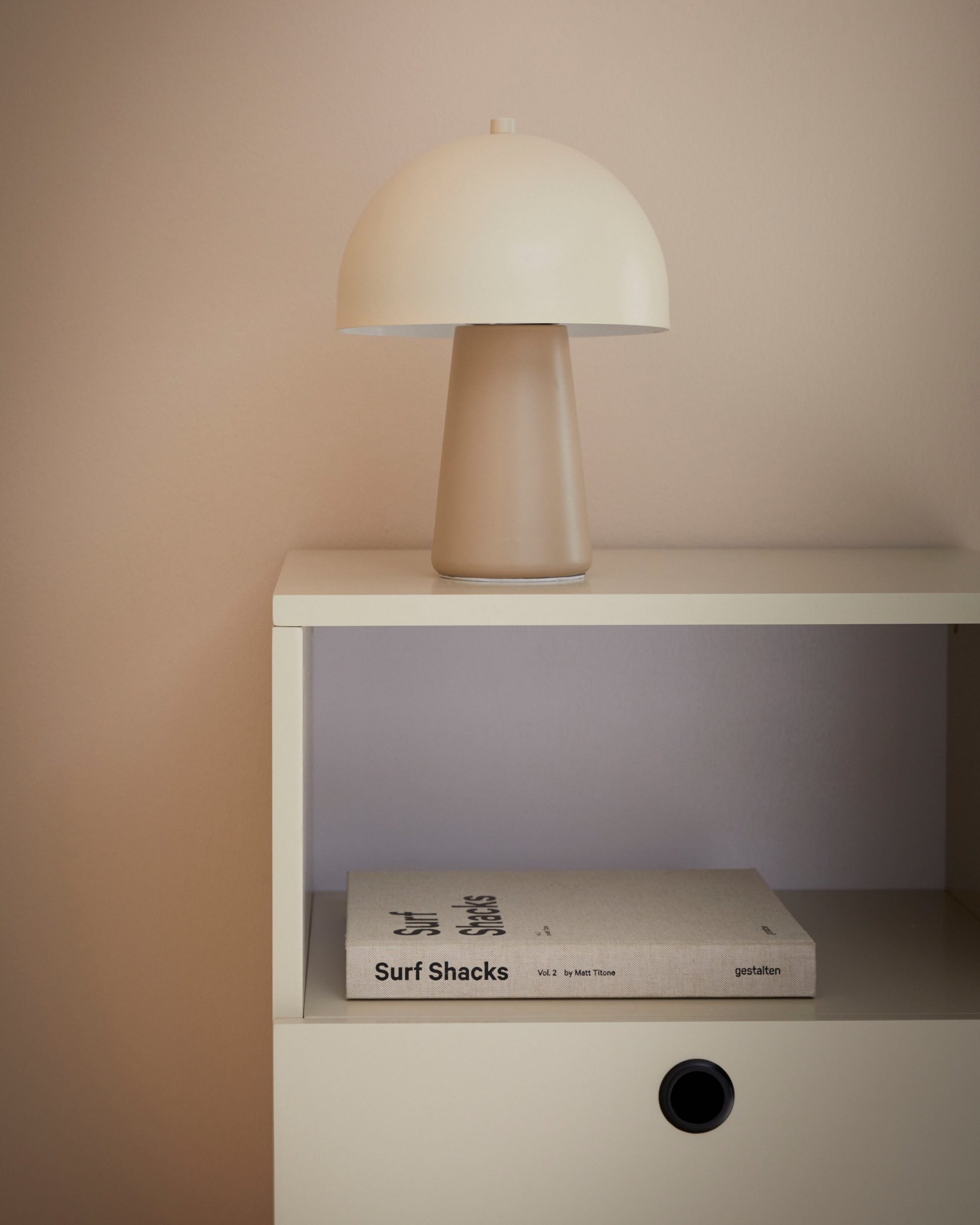 Comoda Mariella, MDF, Crem, 100 cm latime Arboteca