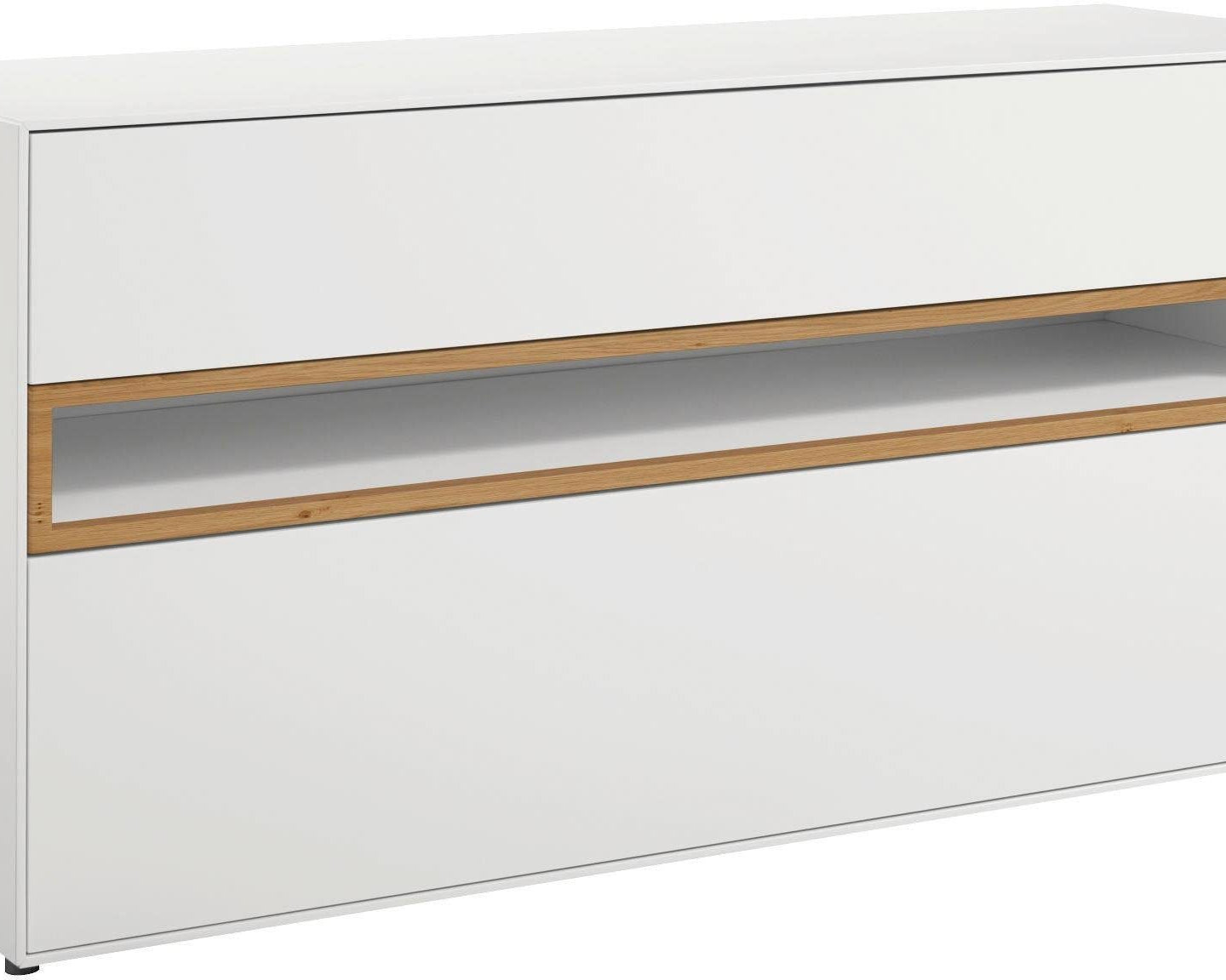 Comodă din MDF Now, Alb, 128 cm Arboteca
