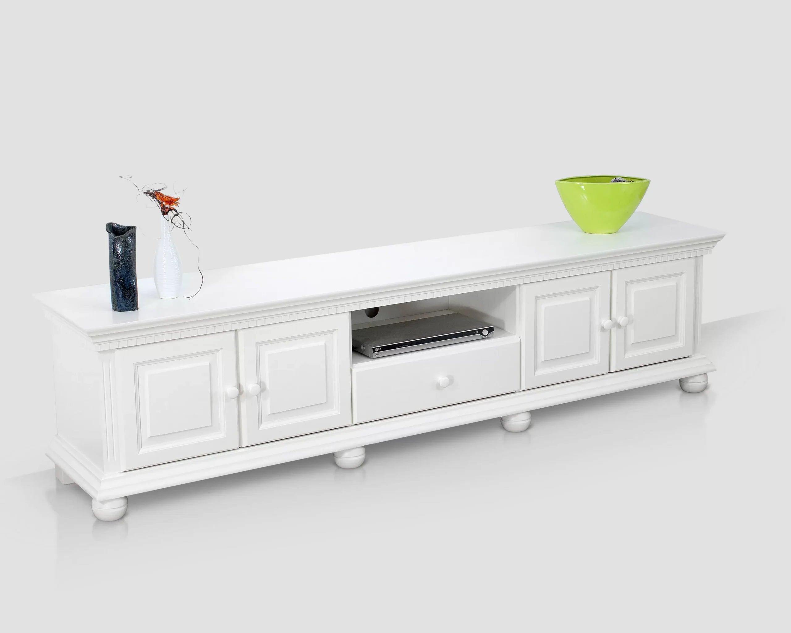 Set living Bavaria din lemn masiv, 220 cm, 4 piese Arboteca