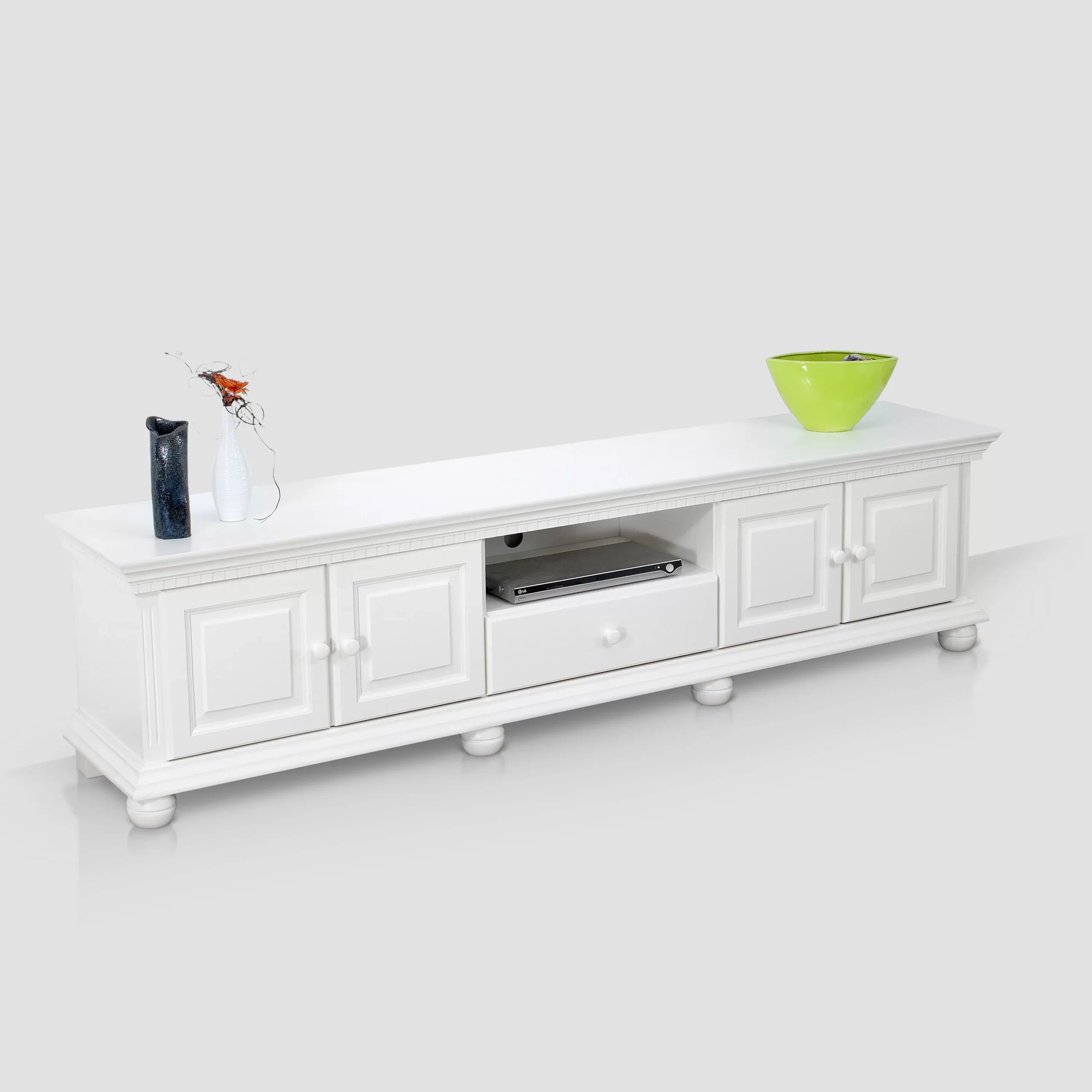 Set living Bavaria din lemn masiv, 220 cm, 4 piese Arboteca