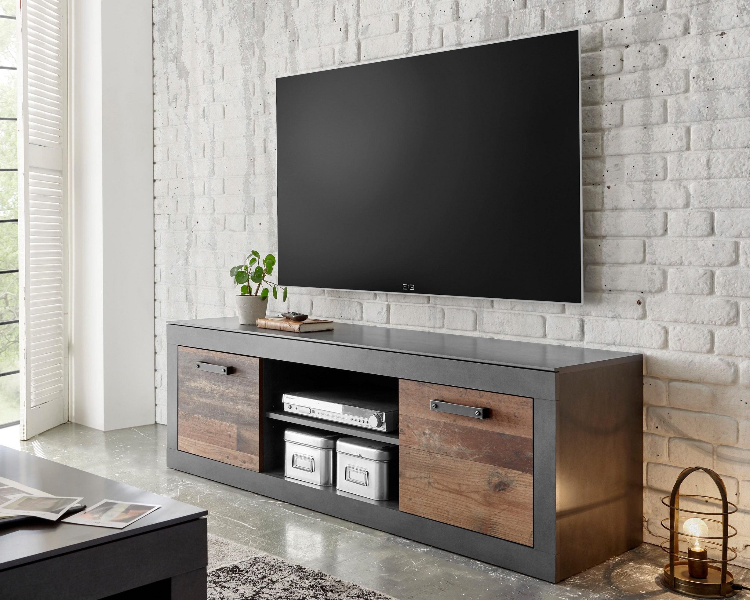 Comoda TV Brooklin, Vintage, 153 cm Arboteca