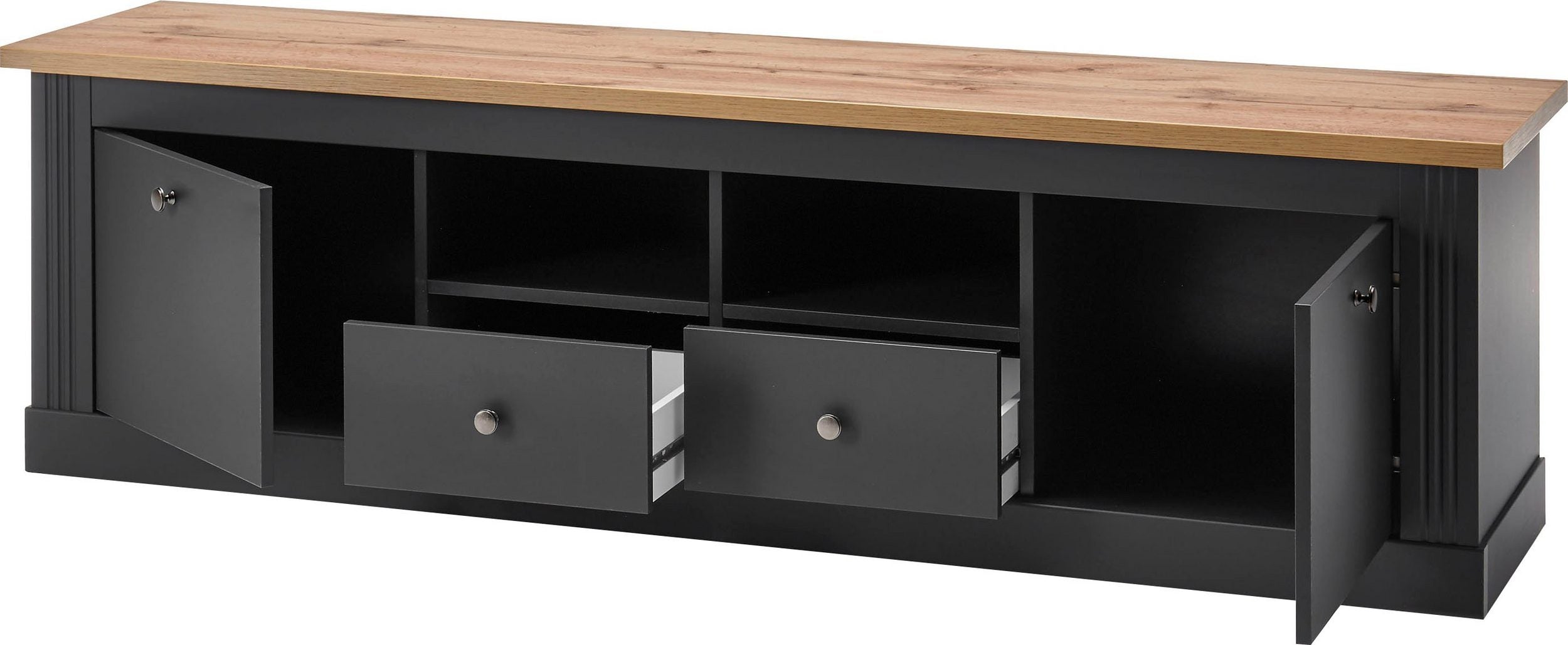 Comoda TV Westmister, Gri, 180 cm latime Arboteca