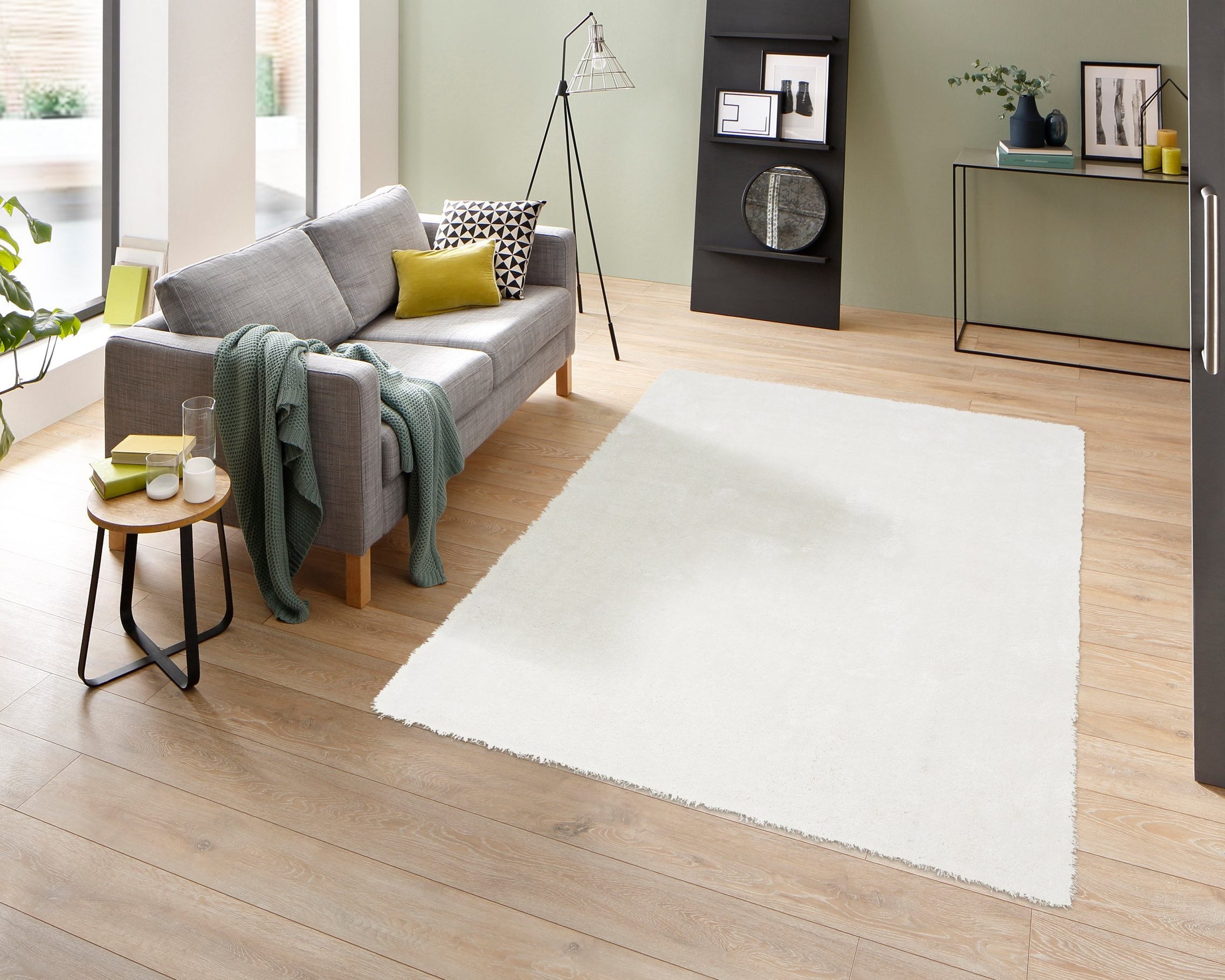 Covor Mikro Soft Super, alb, 200 x 290 cm Arboteca