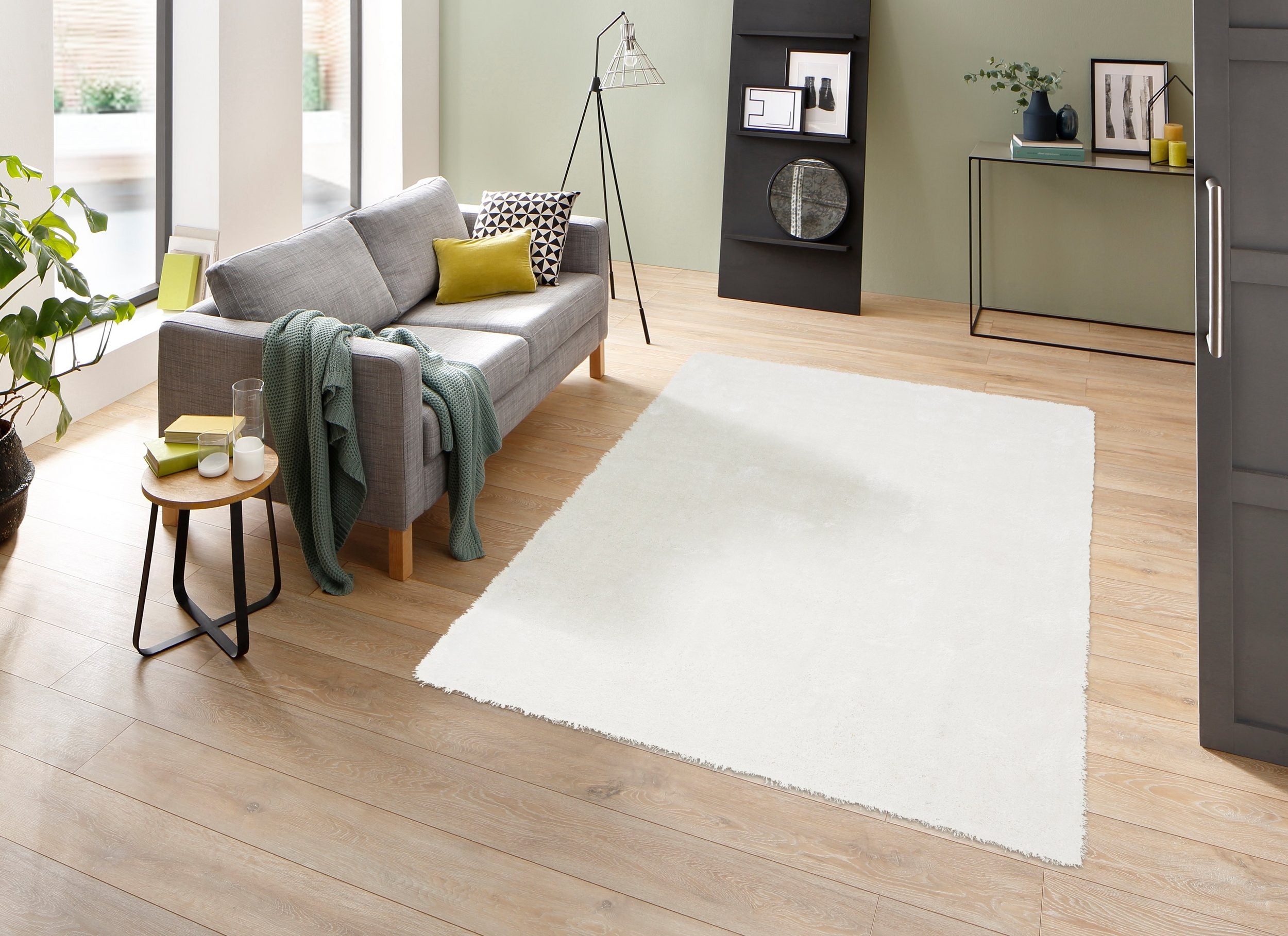 Covor Mikro Soft Super, alb, 200 x 290 cm Arboteca