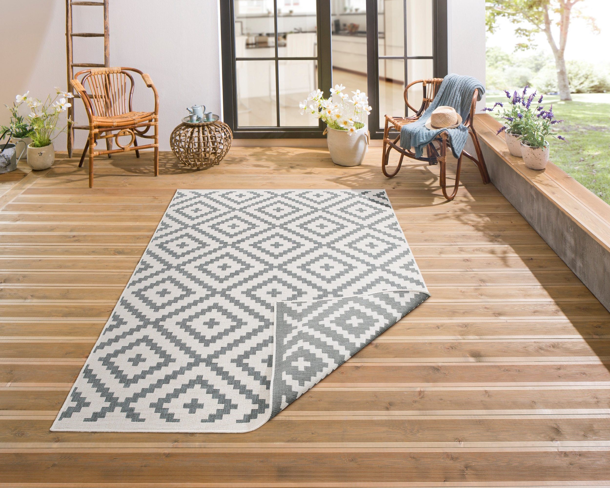 Covor reversibil Ronda, aspect sisal, 160 x 230 cm Arboteca