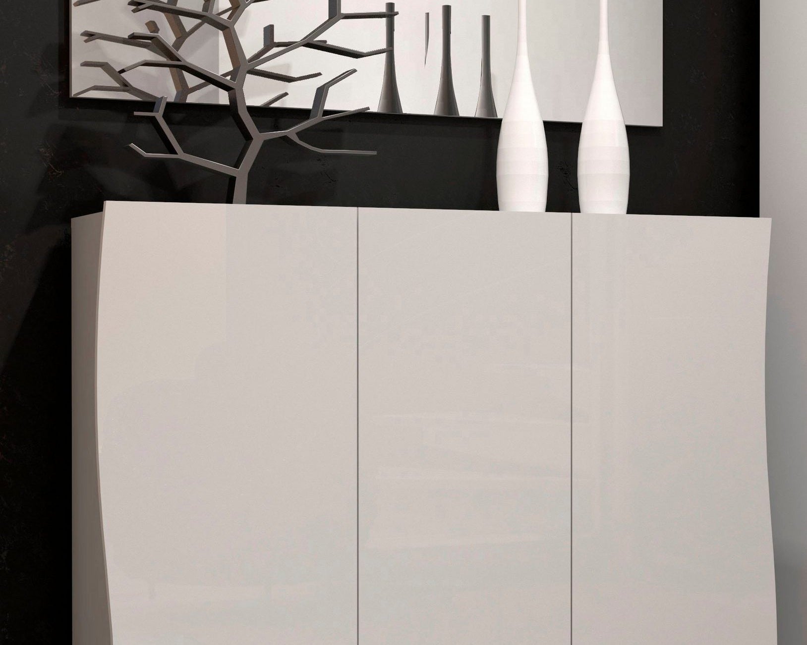 Oglindă decorativă Kiss alb 120 cm Arboteca