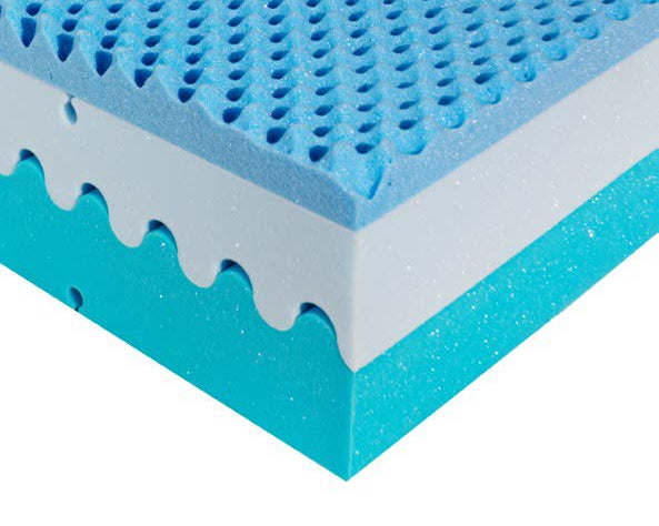 Saltea memory foam Diamond Blue, 7 zone de confort, husă detașabilă, 26 cm Golden Dreams