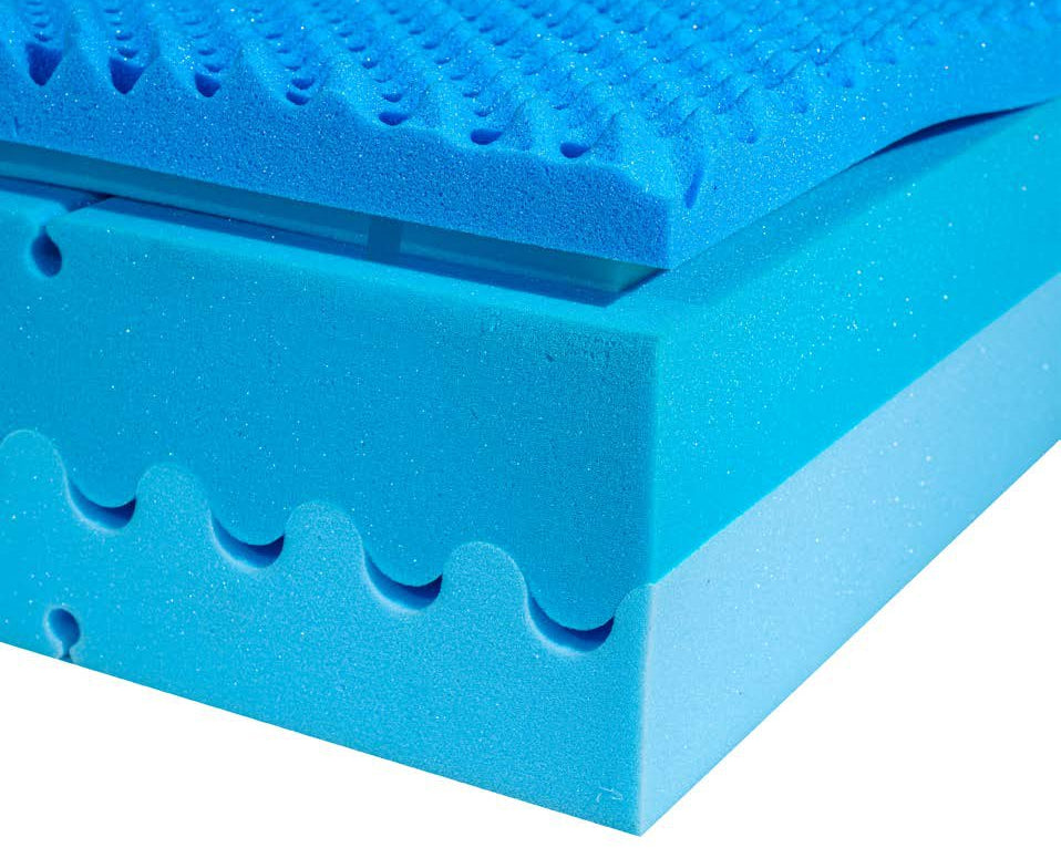 Saltea memory foam Diamond Blue, 7 zone de confort, husă detașabilă, 26 cm Golden Dreams