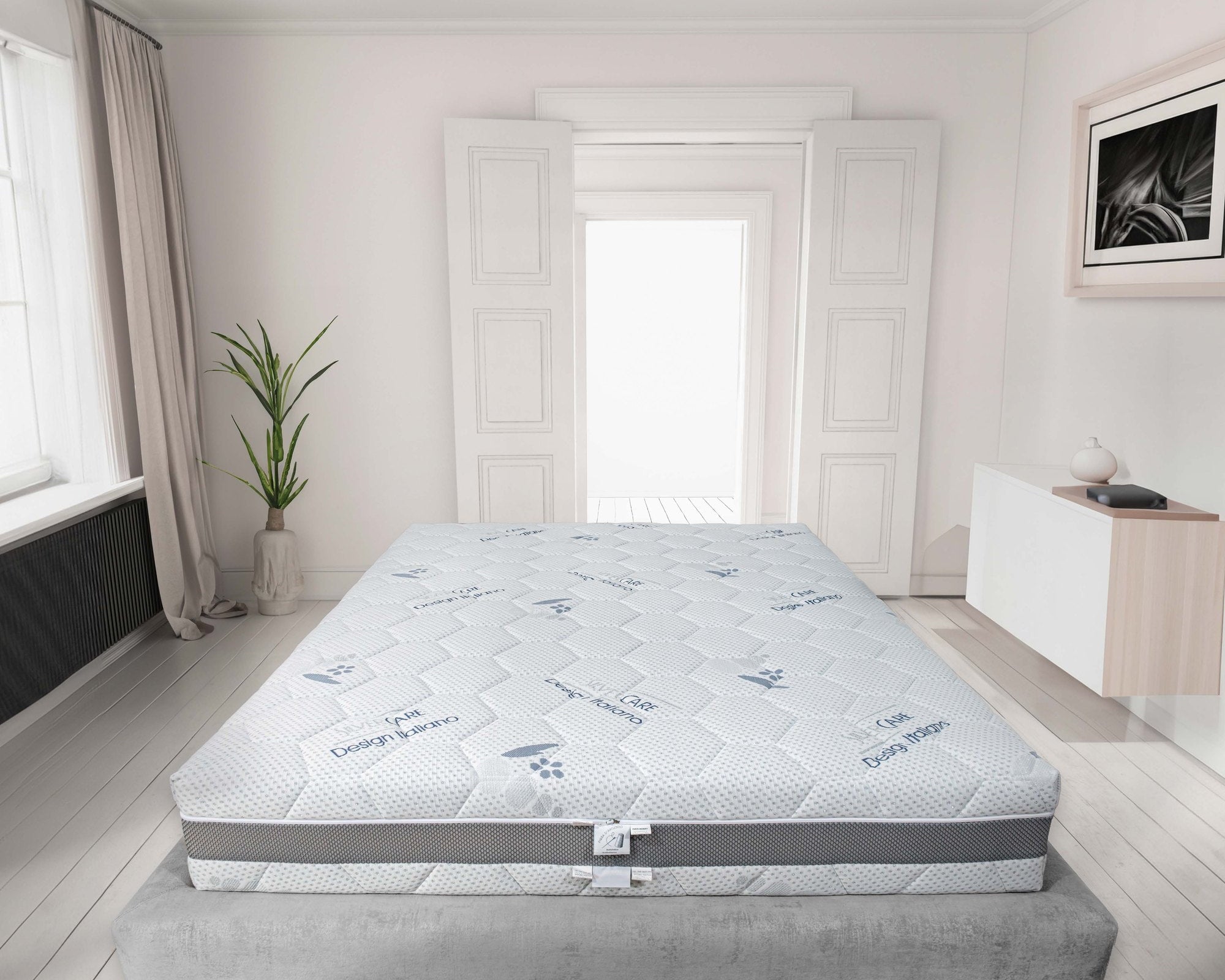Saltea cu arcuri pocket Super Poket 800 Memory, husă detașabilă la alegere, 28 cm SilverCare 4D Golden Dreams