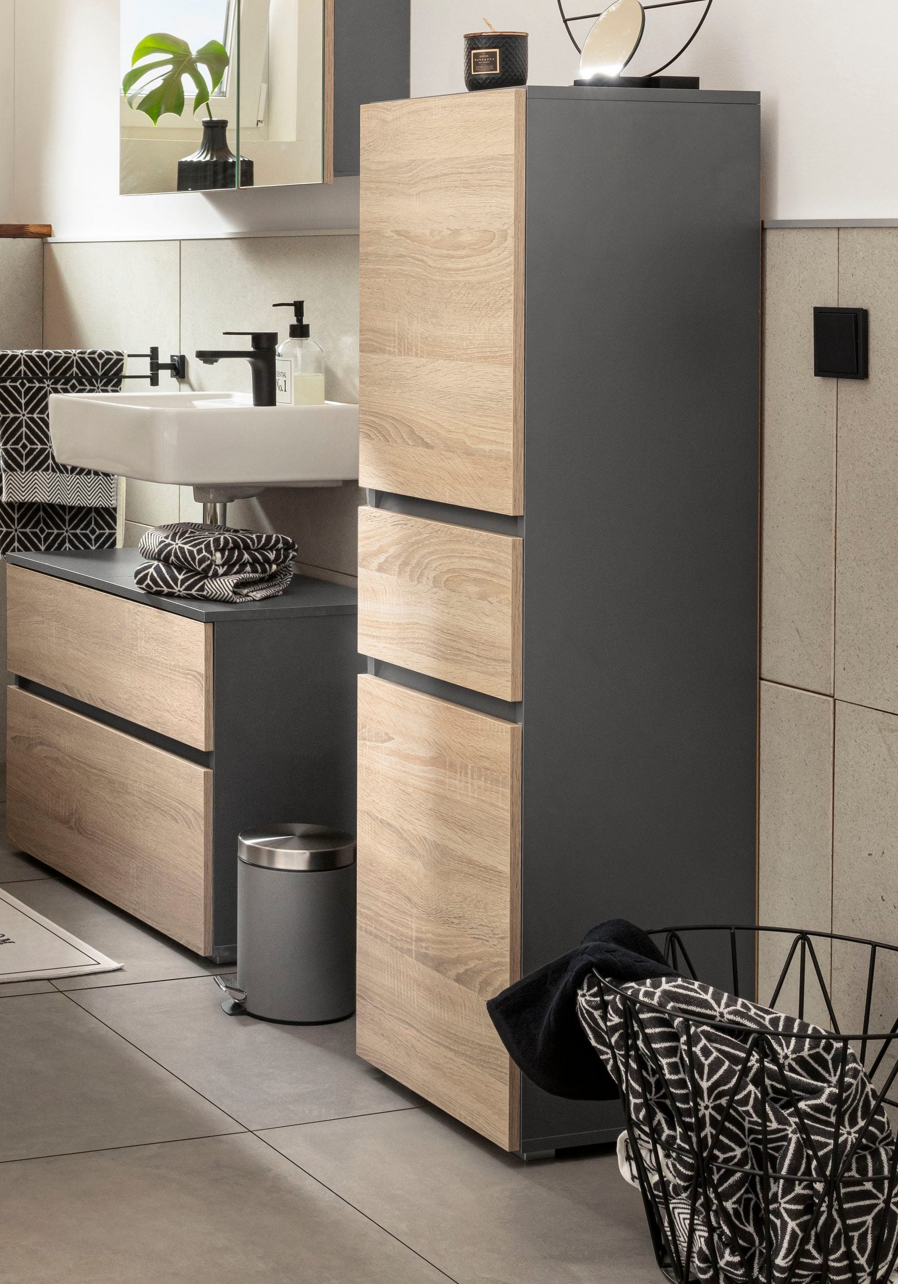 Dulap de baie Wisla, 38 cm Arboteca