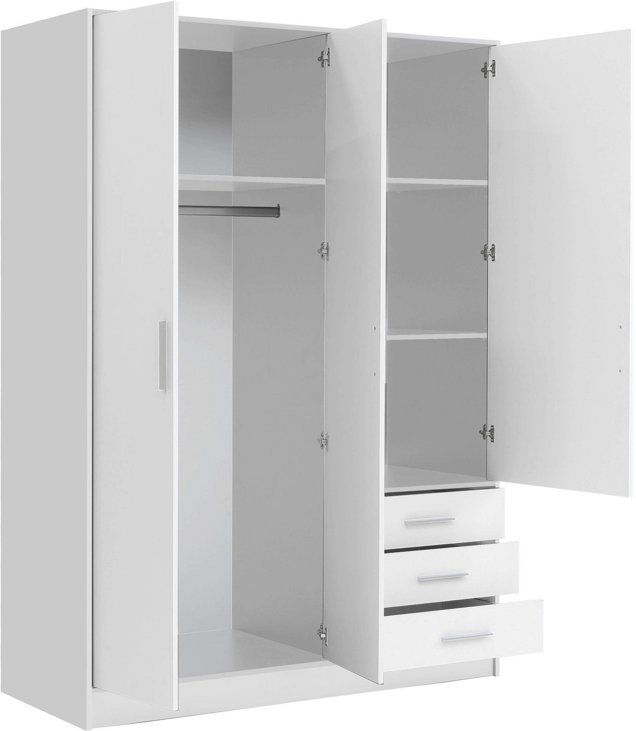 Dulap Jupiter , Alb , 145 cm Arboteca