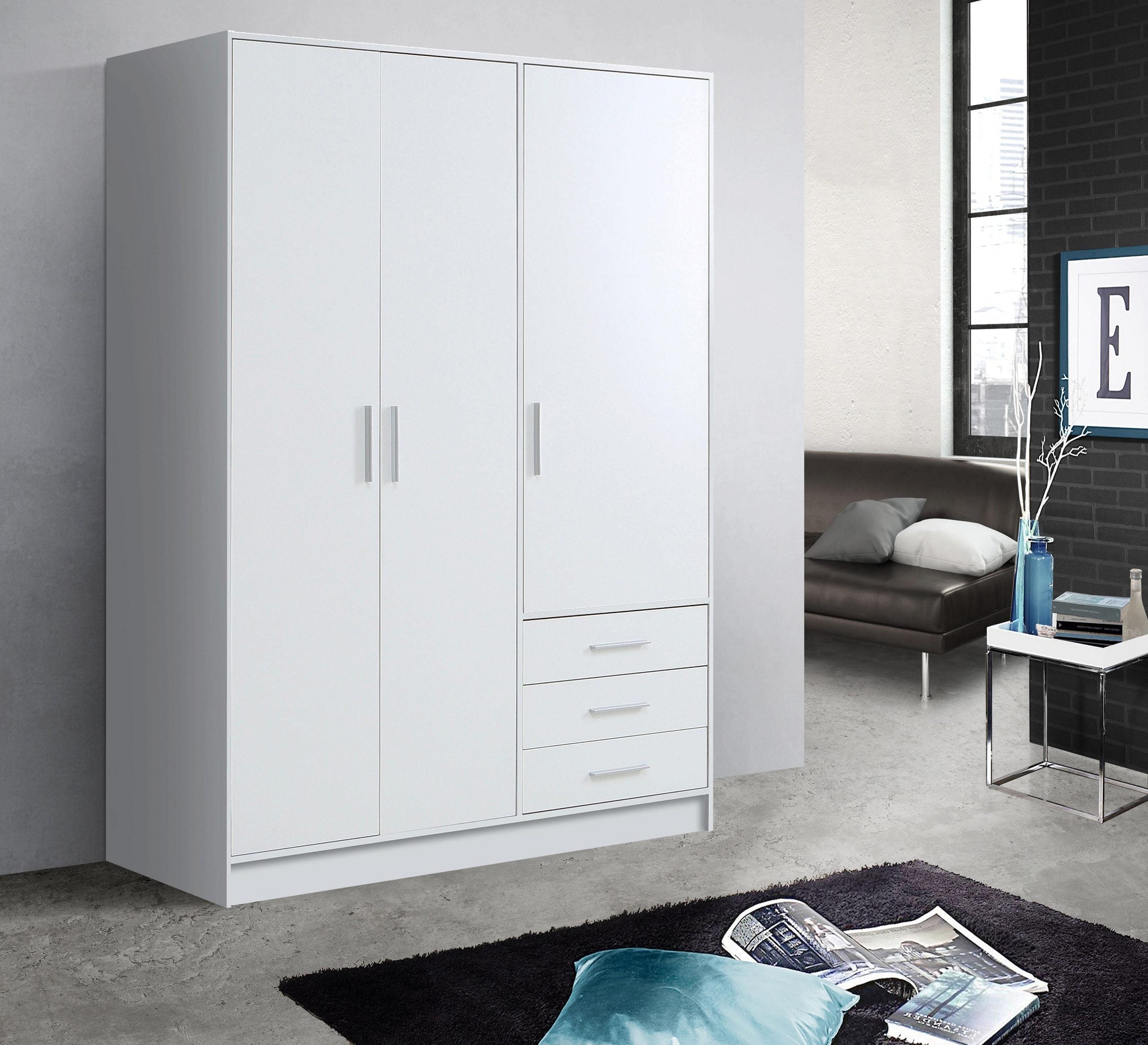 Dulap Jupiter , Alb , 145 cm Arboteca