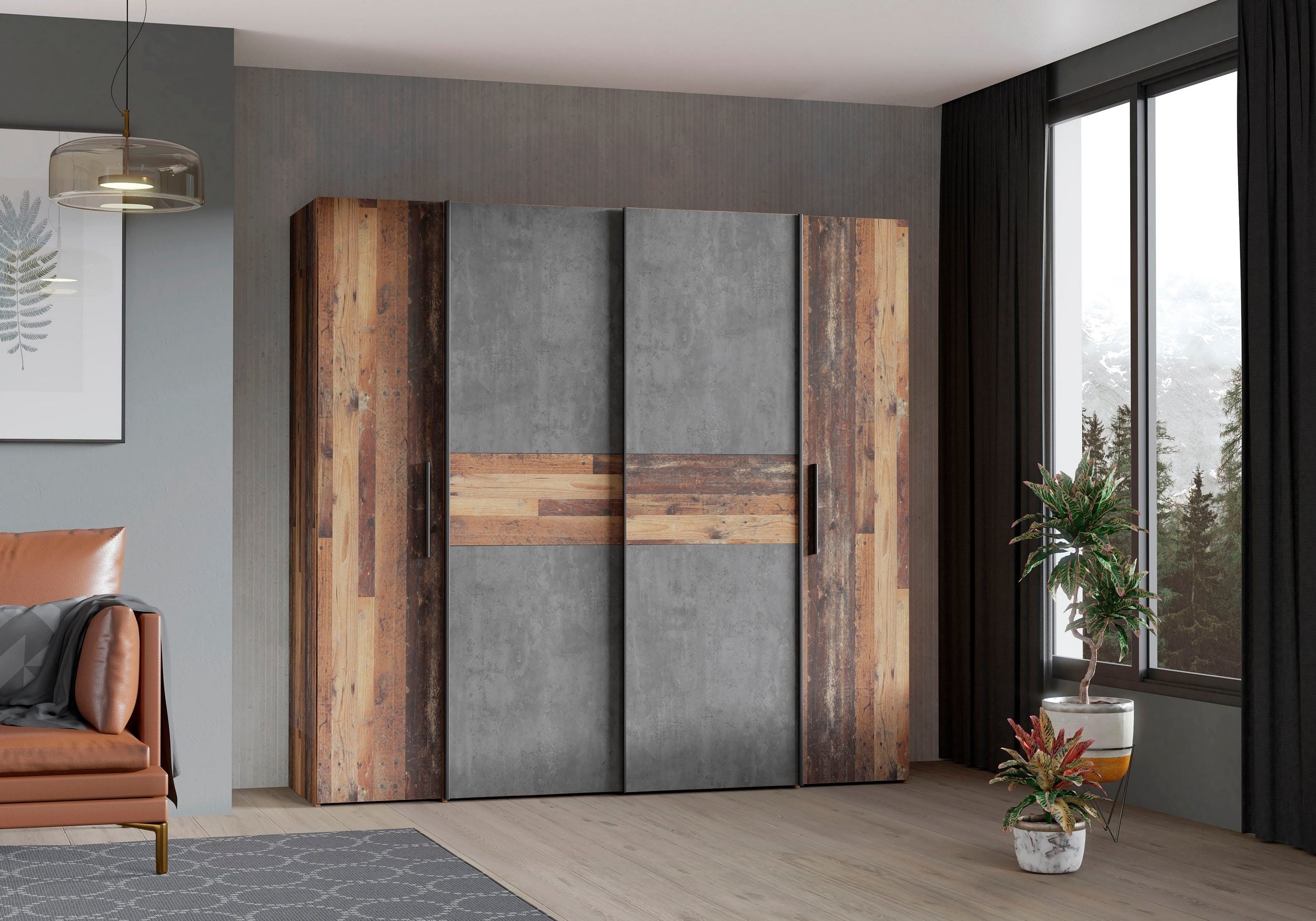 Dulap Kalixus, 200 cm latime Arboteca