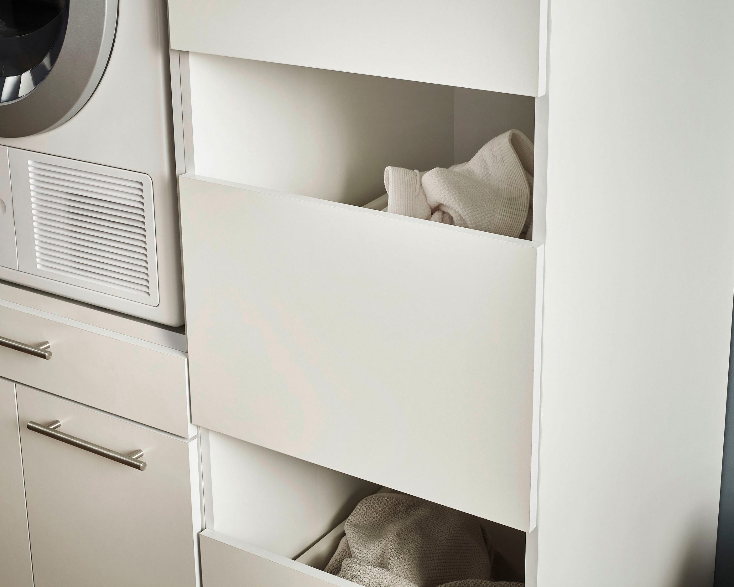 Dulap Masină Spălat Laundreezy, alb, 117.5 cm lățime Arboteca