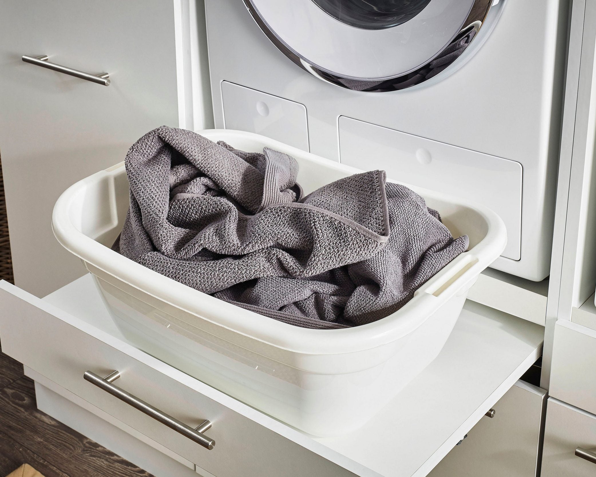 Dulap Masină Spălat Laundreezy, alb, 117.5 cm lățime Arboteca