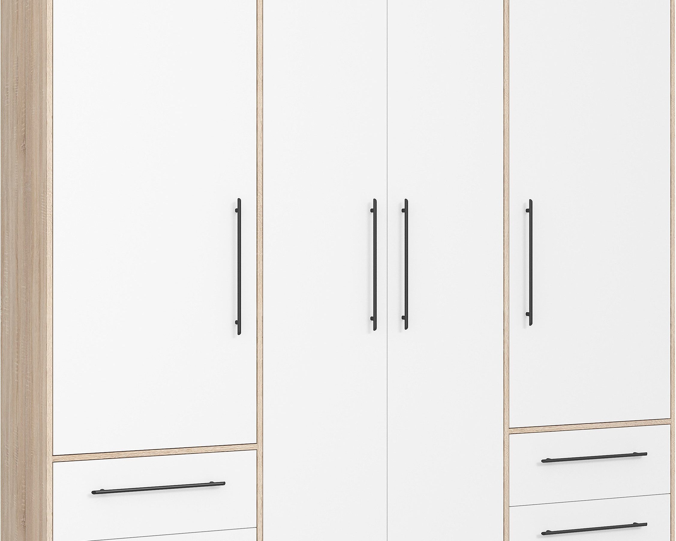 Dulap Tendency , Alb-Stejar , 205.9 cm latime Arboteca