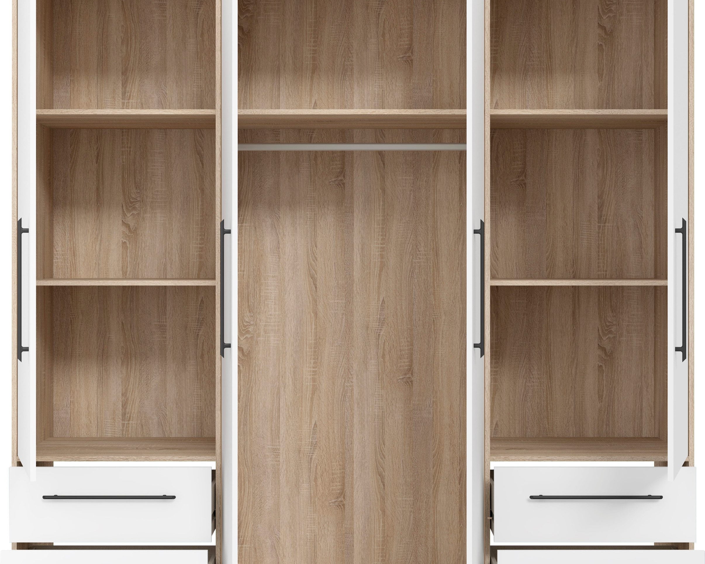 Dulap Tendency , Alb-Stejar , 205.9 cm latime Arboteca