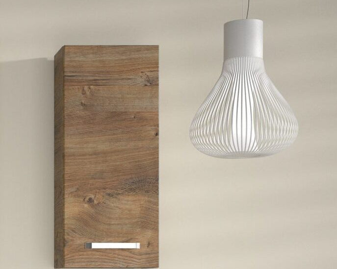 Dulap suspendat de baie Safir din PAL anti-umiditate, 70 cm inaltime Arboteca