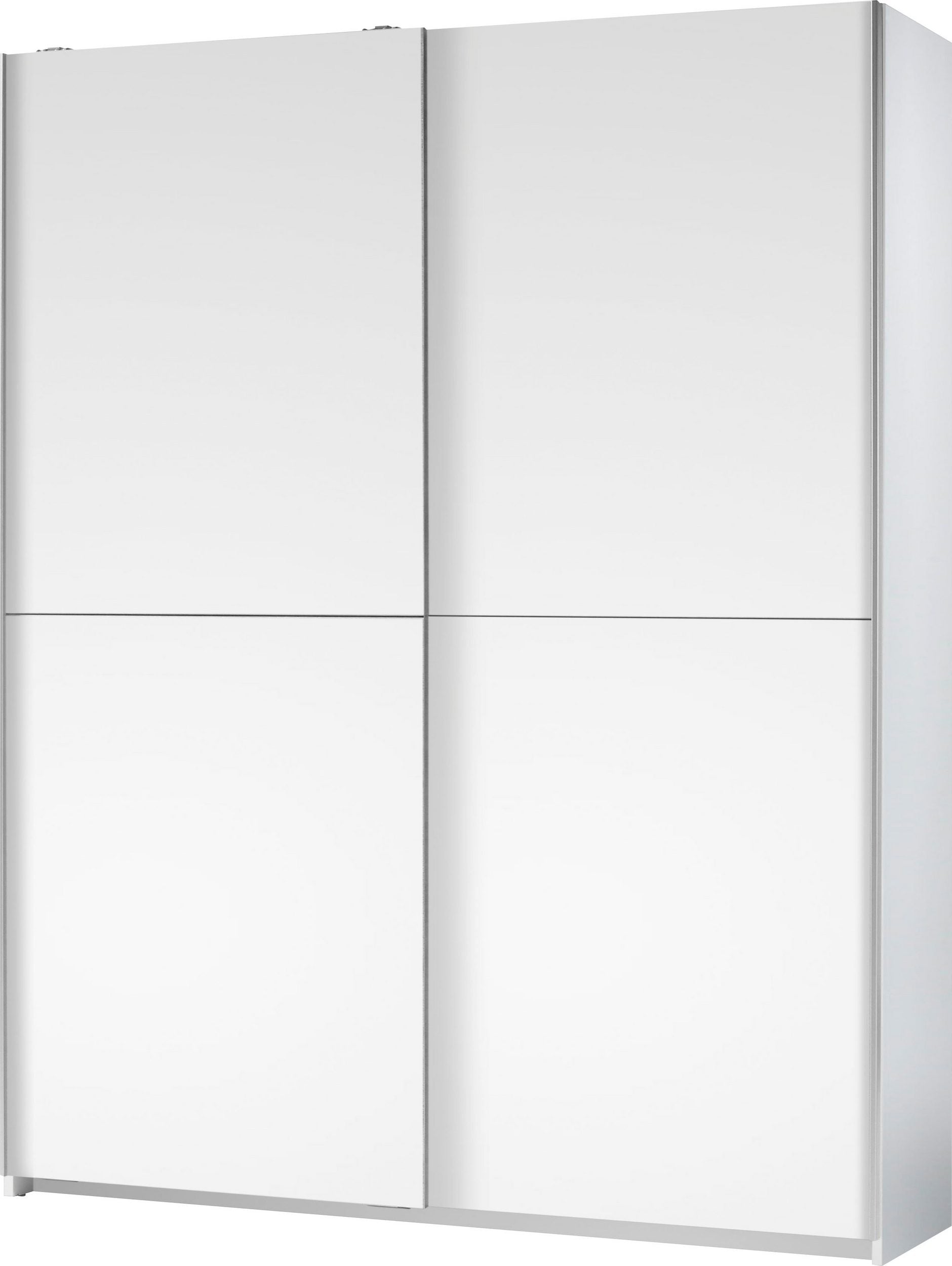 Dulap cu usi glisante Heimo , Alb , 150 cm latime , 38 cm adancime Arboteca