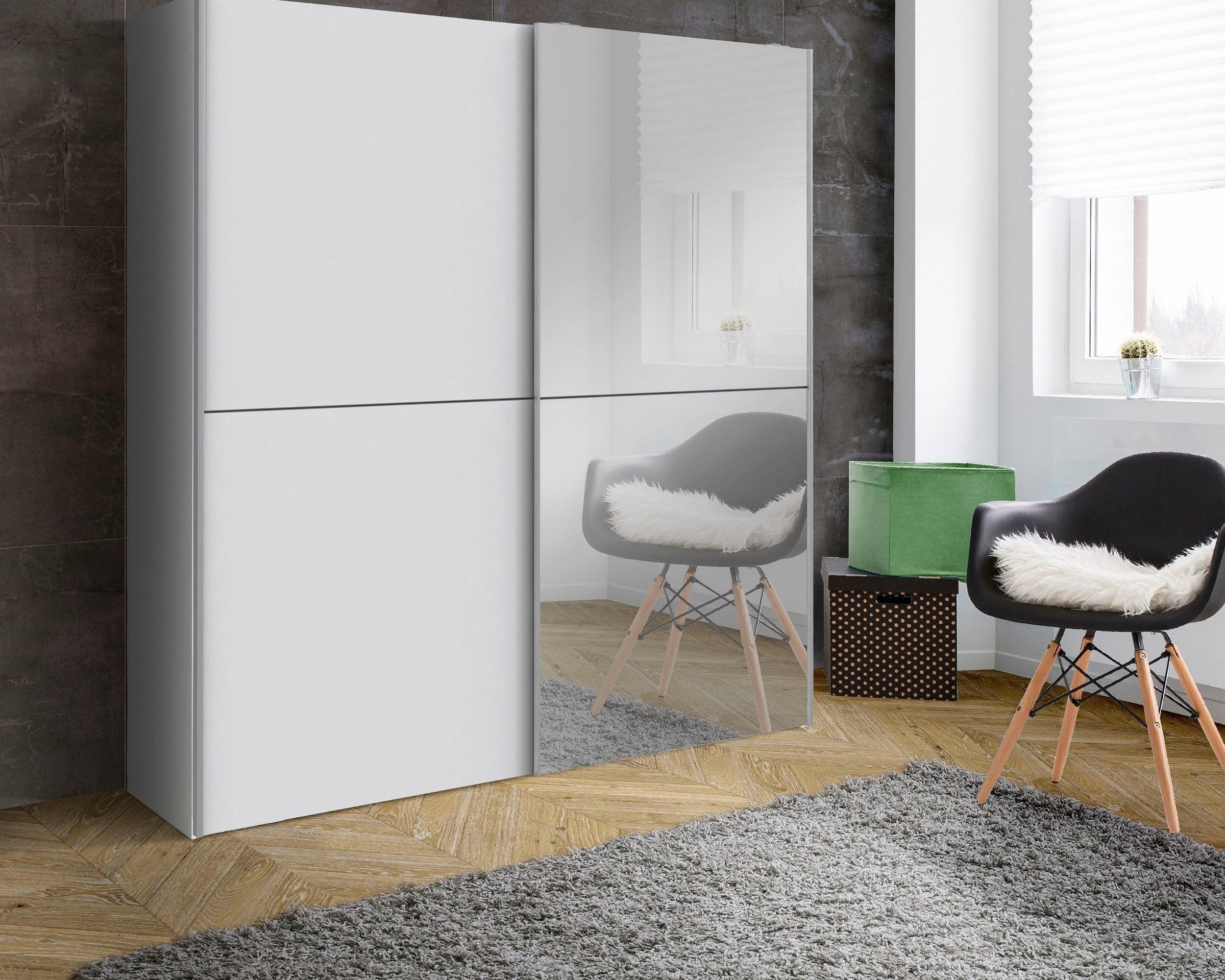 Dulap cu usi glisante Kiss , 170 cm latime Arboteca