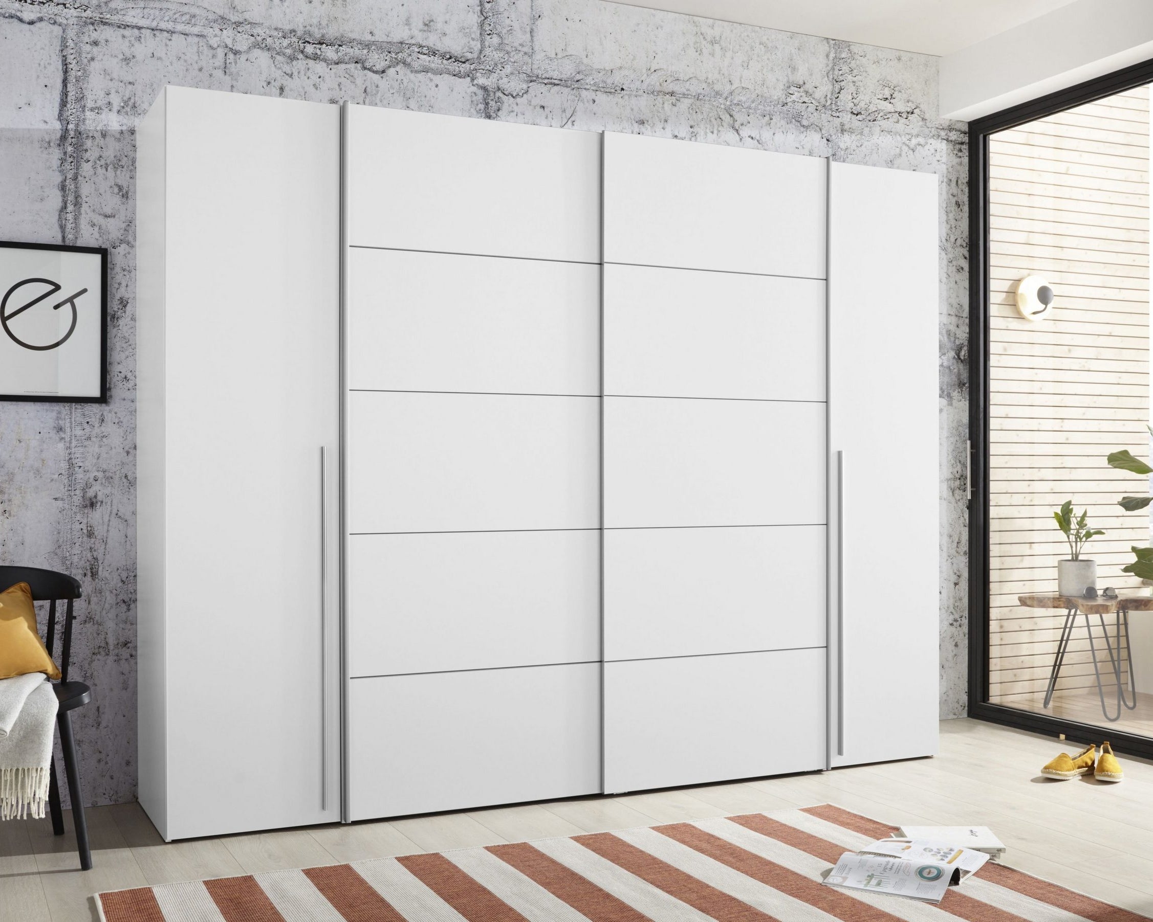 Dulap Narago , Alb , 270 cm latime Arboteca