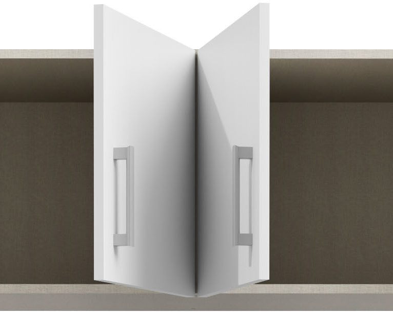 Suprapozabil pentru dulap, alb, 177,5x54,2x38,1 cm Arboteca