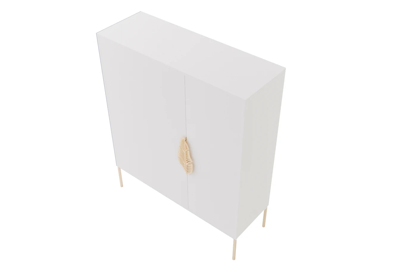 Pantofar Ayana, Alb/Auriu Arboteca