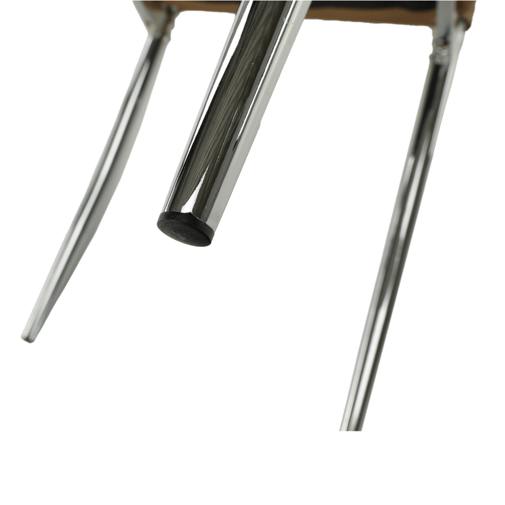 Scaun dining SANREMO, piele ecologică bej/crom, piele ecologică/crom, 42x43x99 cm Kondela