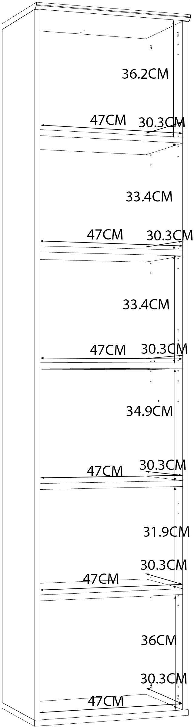 Etajeră Mindi, 50,8 cm Arboteca