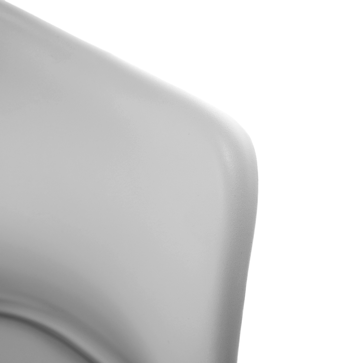 Scaun pivotant elegant SANTENA, gri deschis, piele ecologică, 48x57.5x82.5 cm Kondela