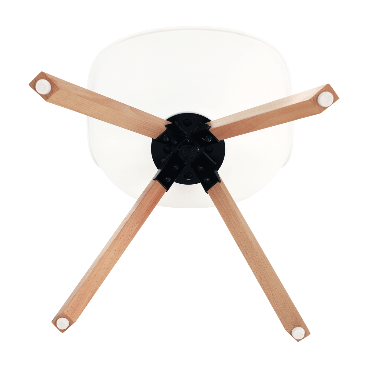 Scaun pivotant elegant SANTENA, alb, piele ecologică, 48x57.5x82.5 cm Kondela