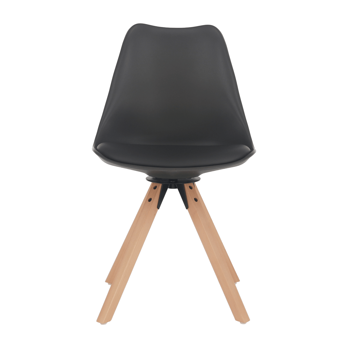 Scaun pivotant elegant SANTENA, gri închis, piele ecologică, 48x57.5x82.5 cm Kondela